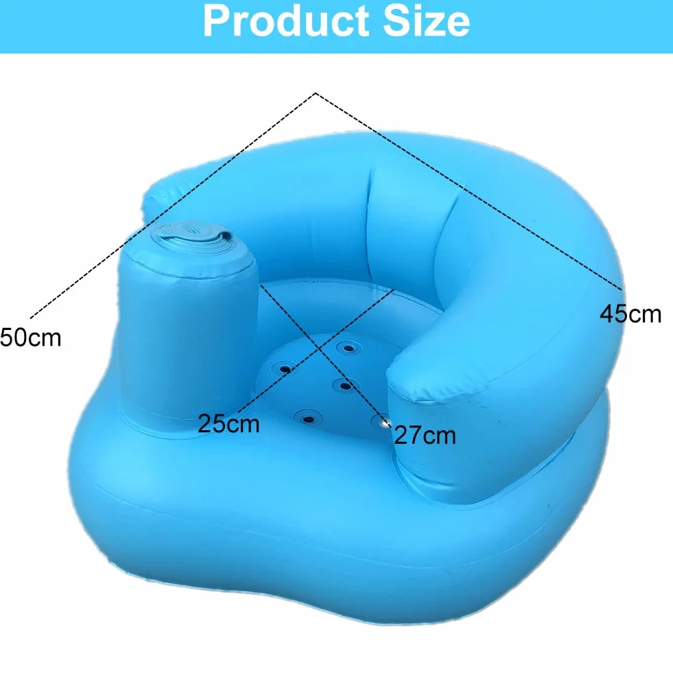 Siège de Bain Gonflable pour Bébé, Portable avec Housse Respirante