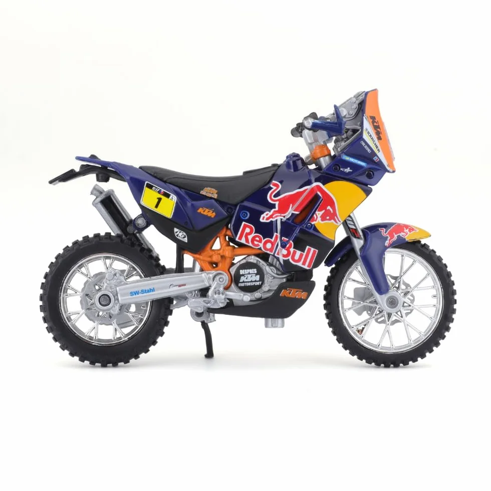 Bburago 51072 KTM 450 Rallye 1/18 Modèle Moulé sous Pression Factory Racing Team