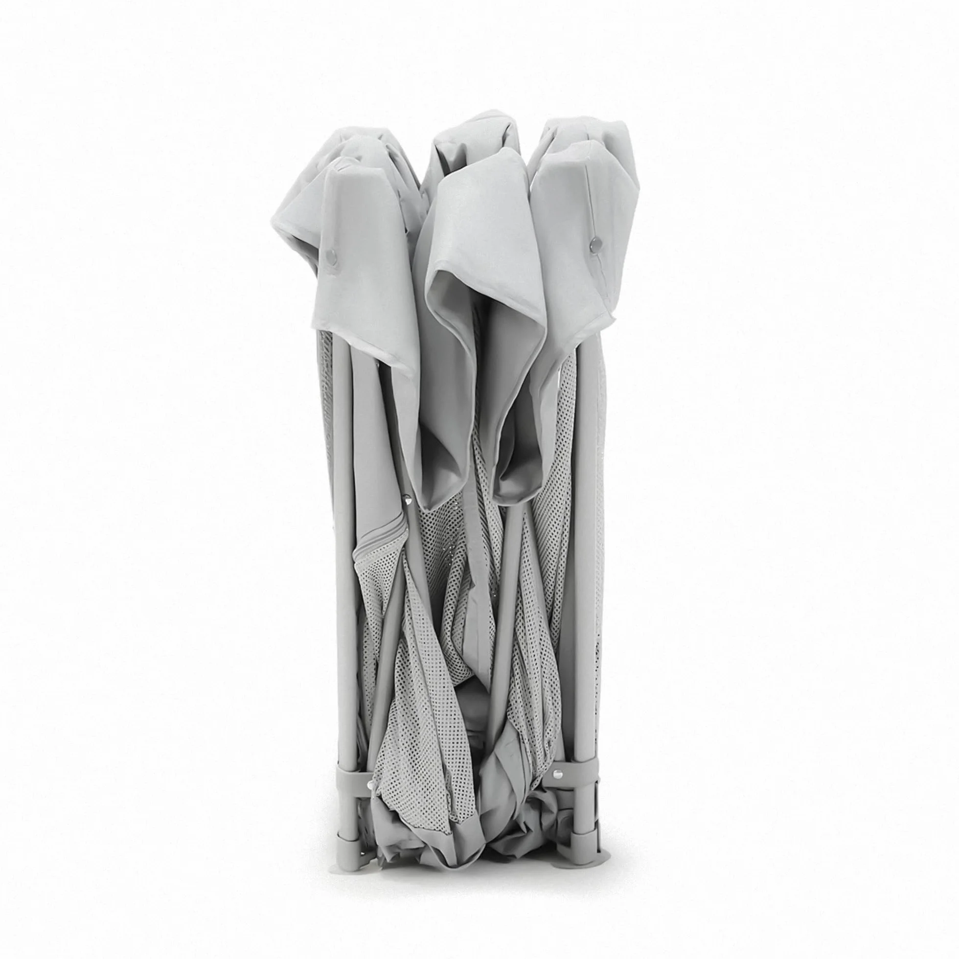 Kinderkraft ZIKI Parc bébé pliable, jusqu'à 4 ans, cadre acier, gris