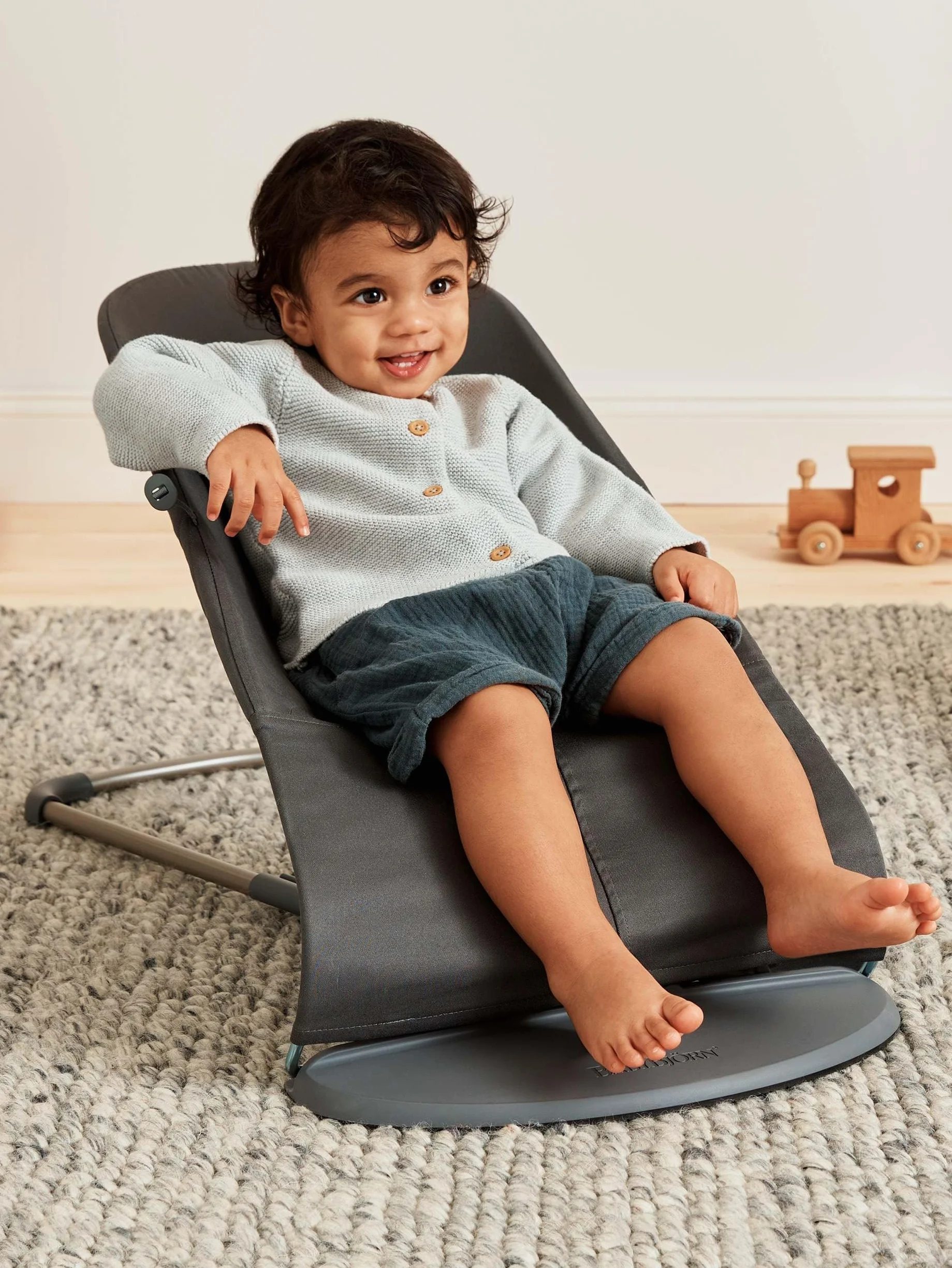 BabyBjörn Transat Bliss Tissé Matelassage classique Anthracite