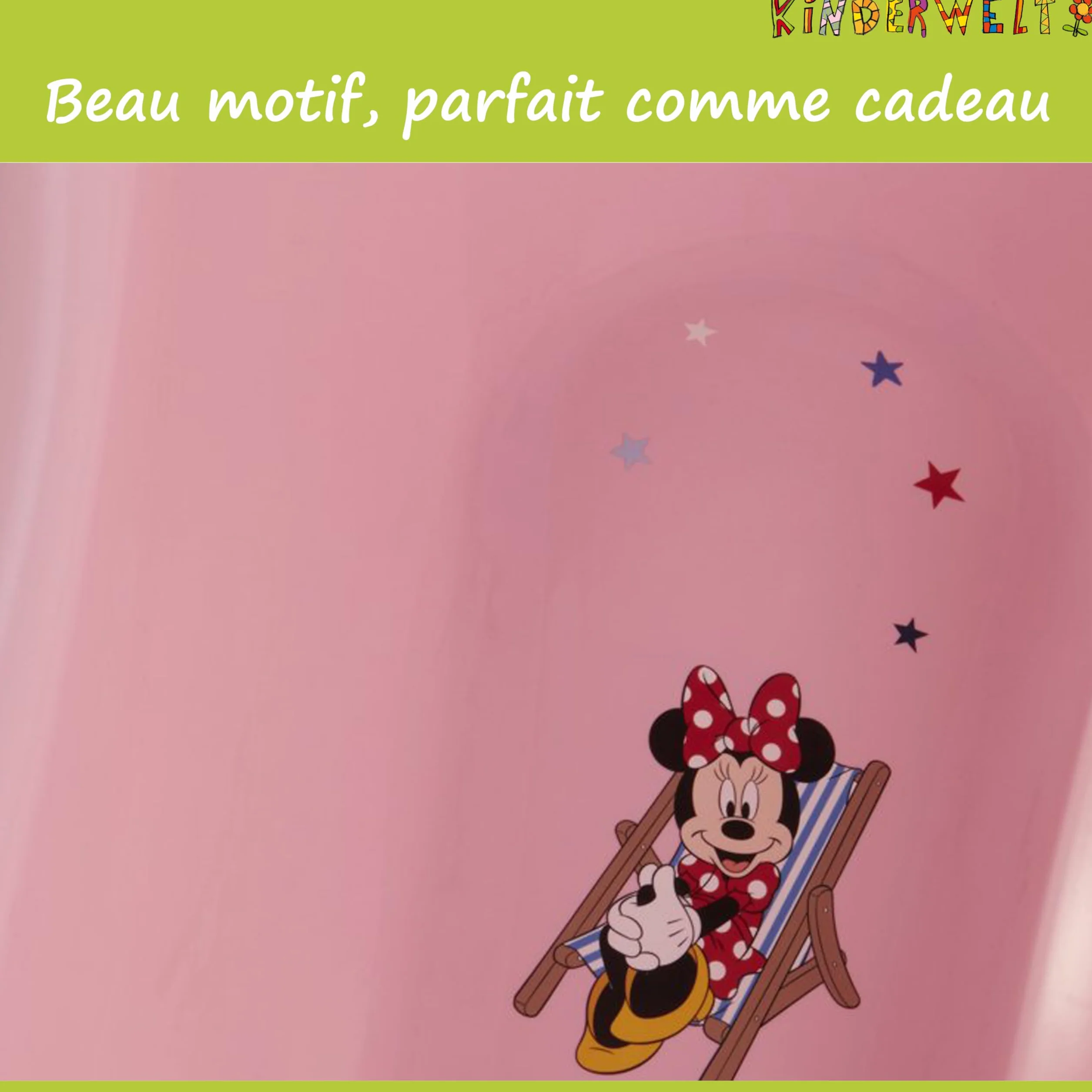 Baignoire pour bébé KiNDERWELT 84 cm Minnie Mouse Disney Sans BPA Rose