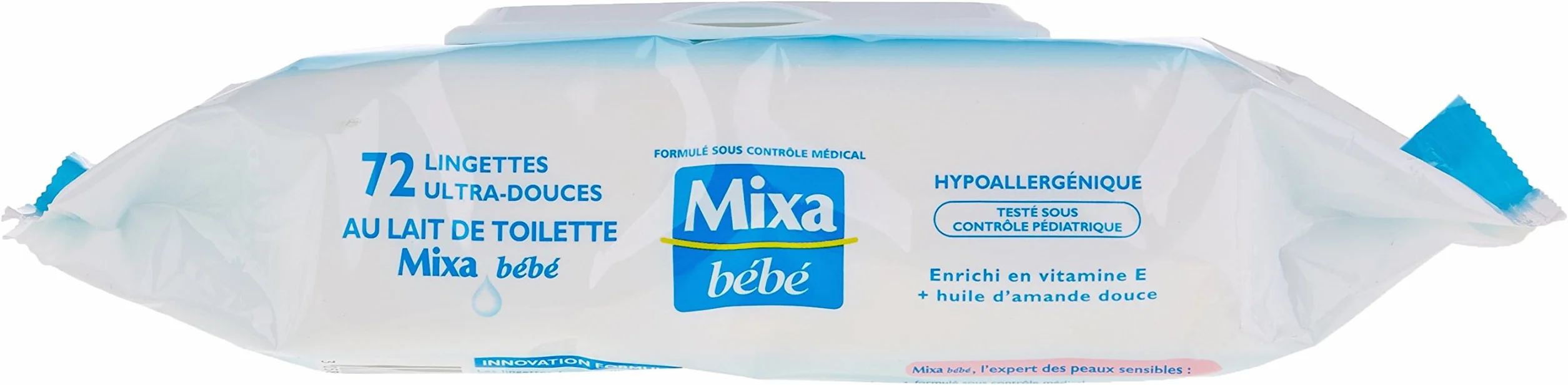 Mixa Bébé Lingettes au Lait 72 unités Lot de 6