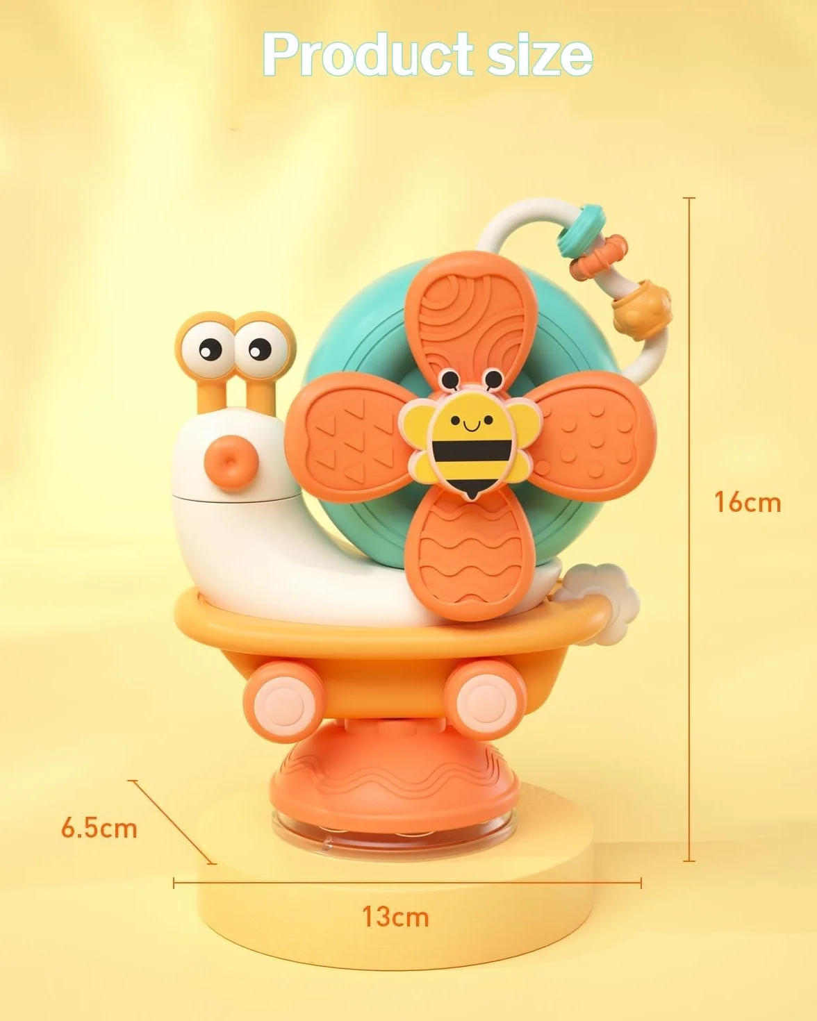 VORENUS Baby Ventouse Chaise Haute Montessori Sensoriels Jouet Eveil Bebe 1er Age Bain Bébé Cadeau Enfant 6-12 Mois