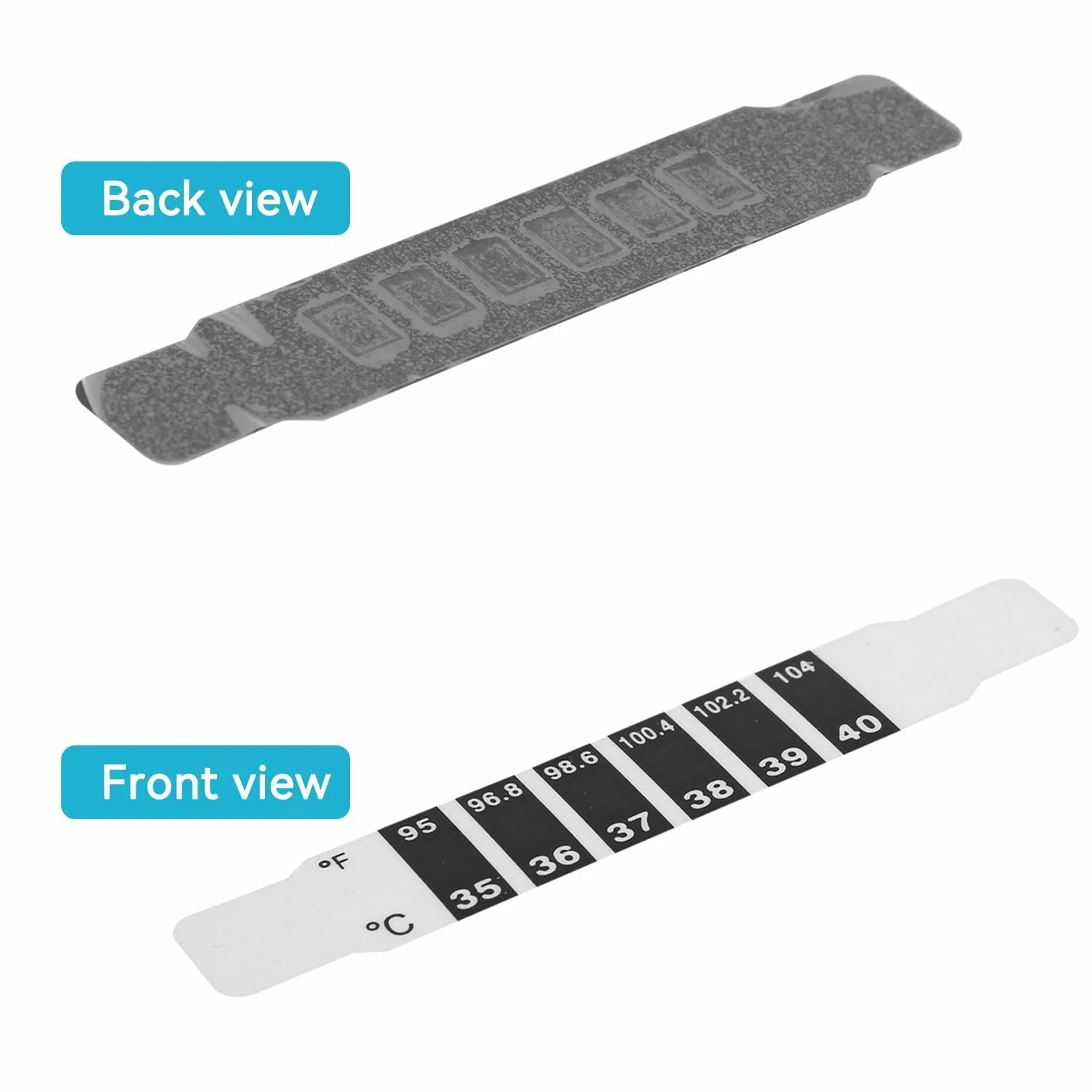 Lot De 20 Bandes De Température, Thermomètre Frontal Réutilisable, Patch Pour Fièvre, Termometre Médical Pour Bébé