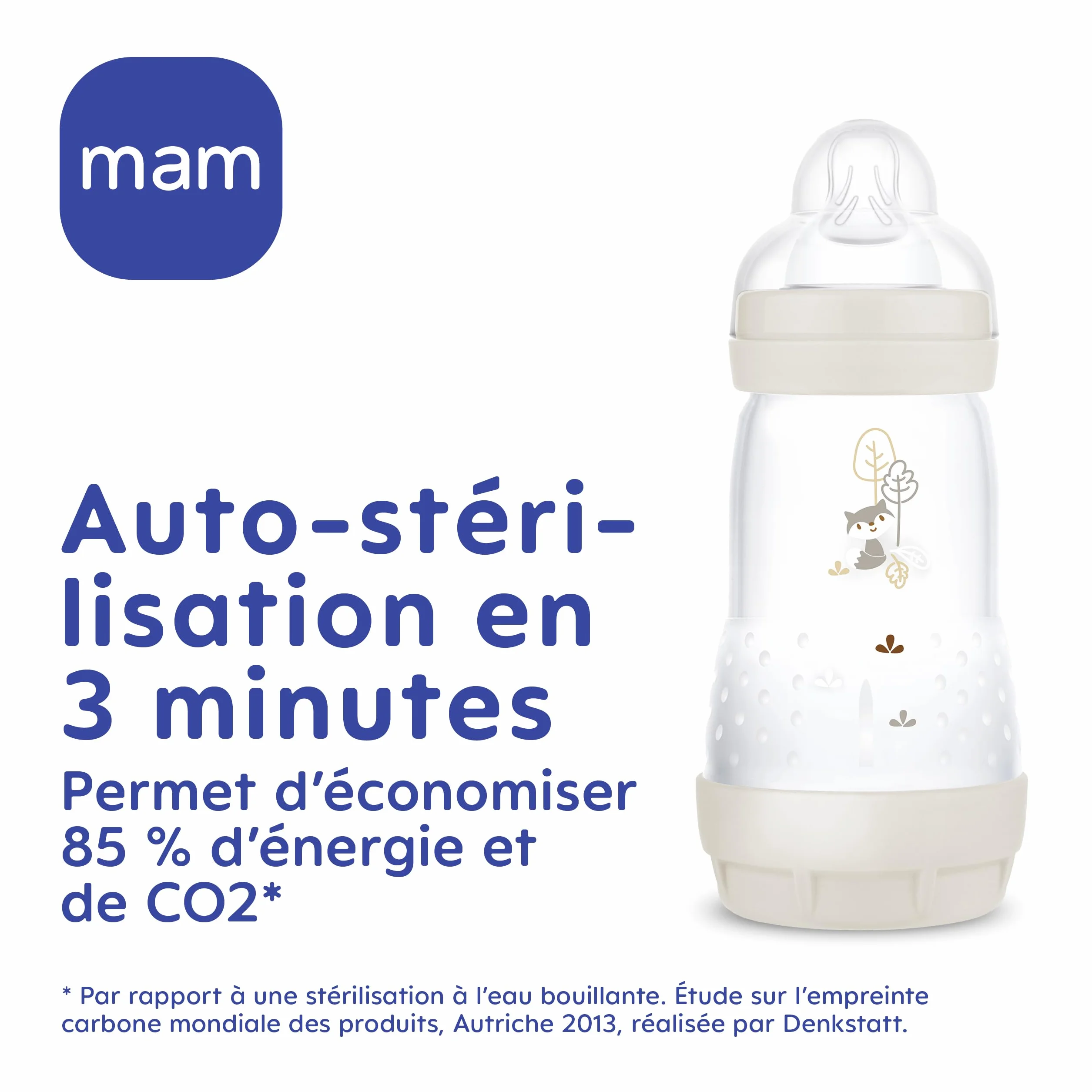 Lot de 2 biberons Easy Start Anti-Colique 0+ mois 160 ml Lilas + Sable pour bébé compatible allaitement