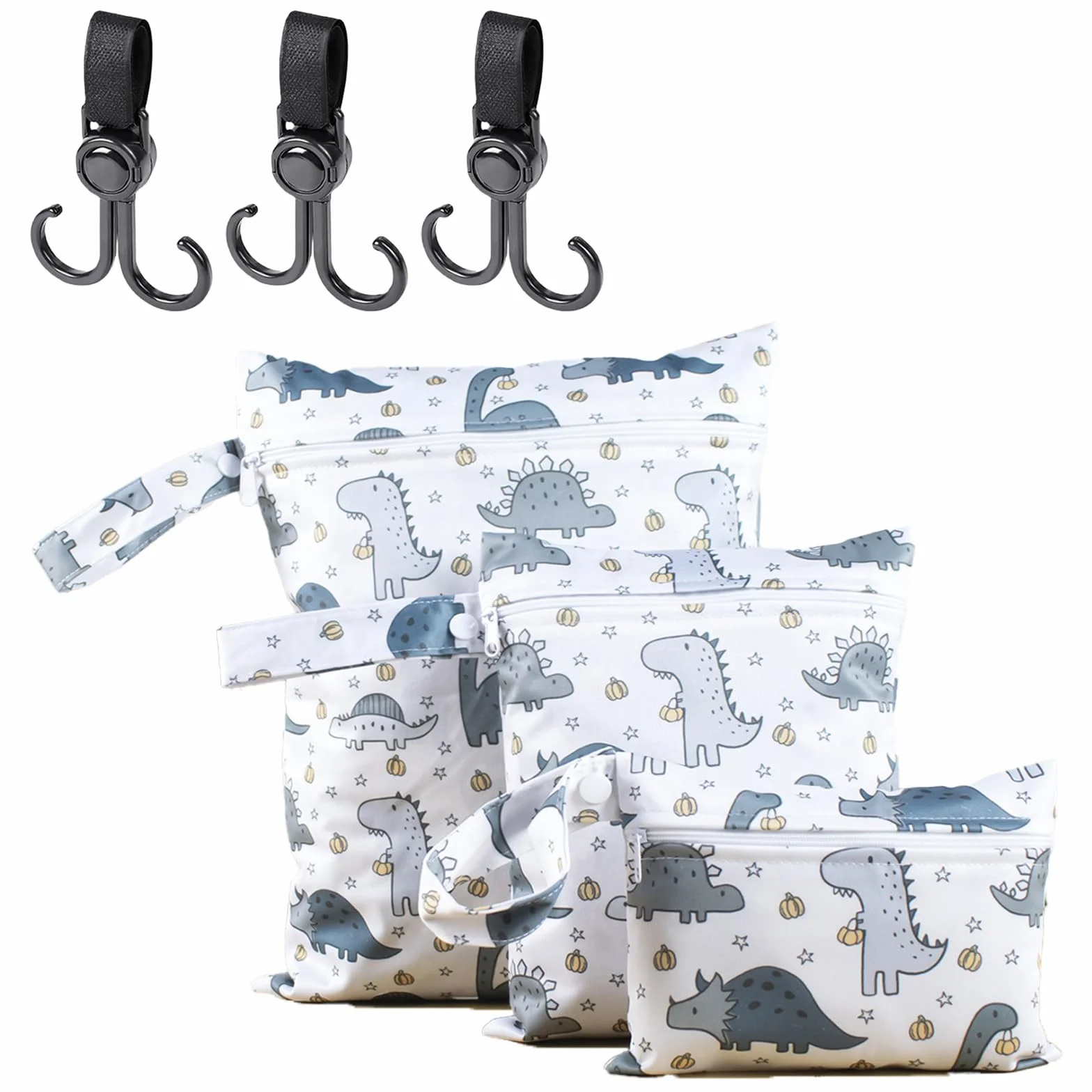 VPB Sac de Couche Réutilisable Imperméable Pochette Lavable Zippé Bébé Piscine Garderie