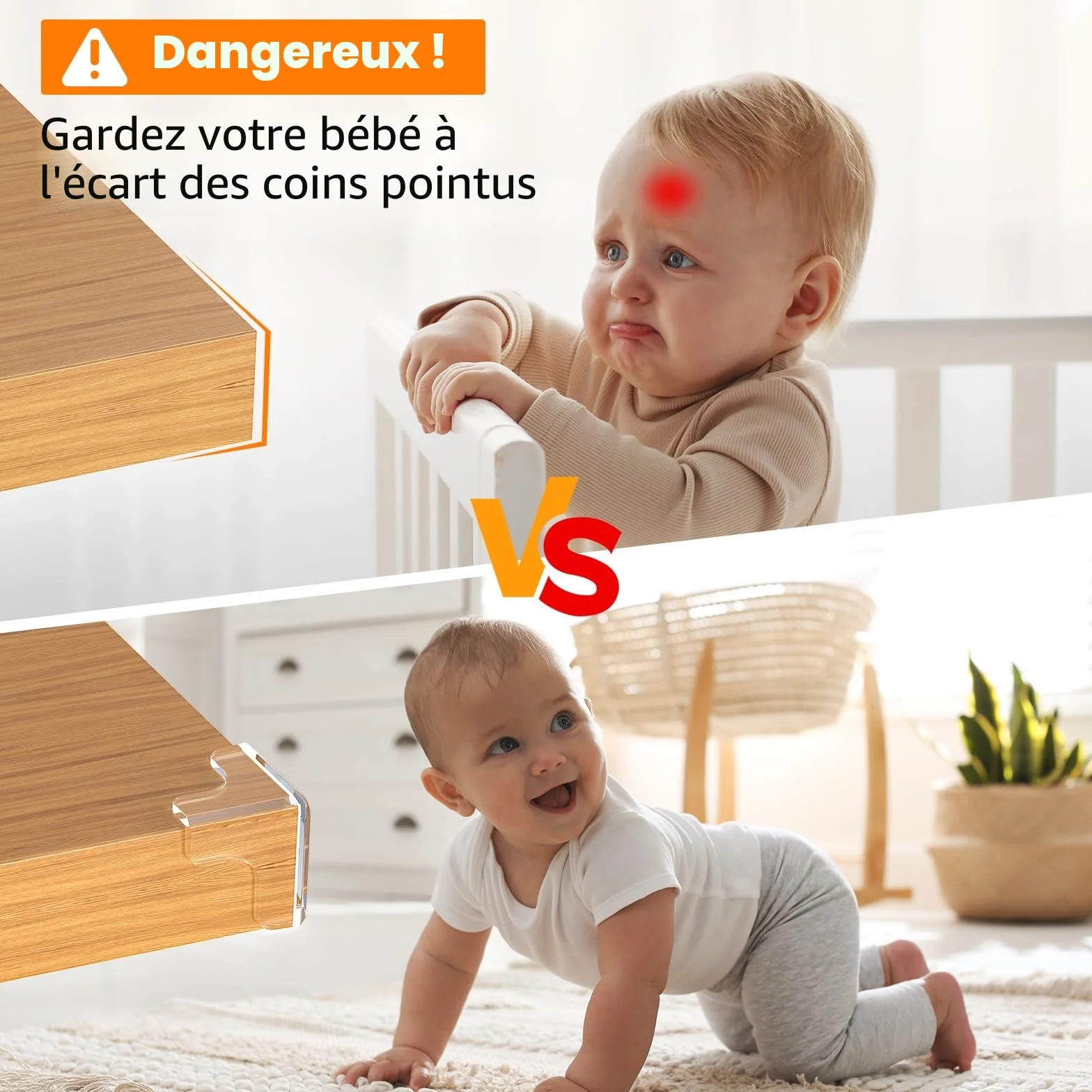 Protection Coin de Table Bebe Transparent 12PCS Forte Adhérence