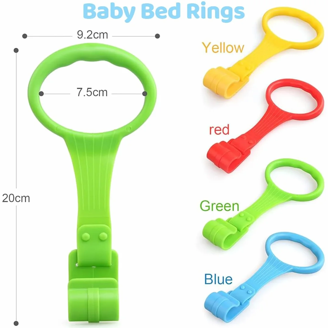 Anneaux Parc Bebe, Anneaux pour Lit Bébé, Anneaux Entraînement Équilibre 8 Pièces
