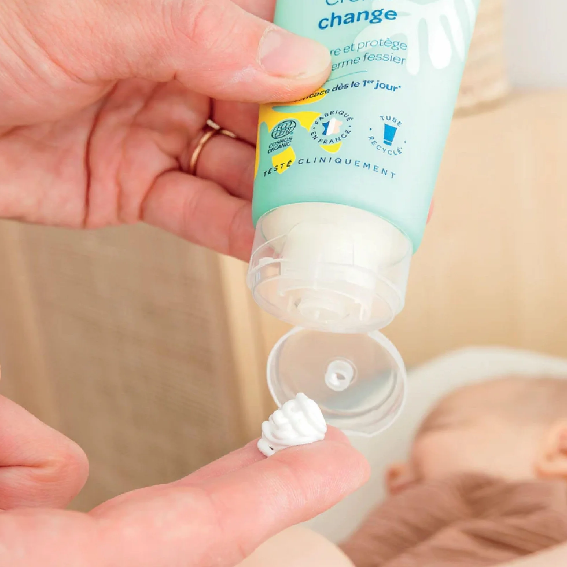 BIOLANE Creme de change Certifié BIO Soulage Répare Irritations rougeurs siège Bébé Ingrédients origine naturelle Fabriqué France