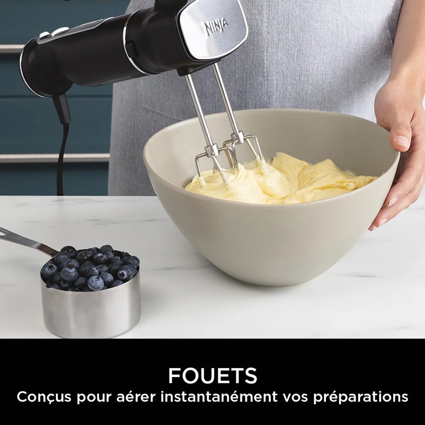 Ninja Foodi 3-en-1 Mixeur et Hachoir à main 850W noir CI100EU