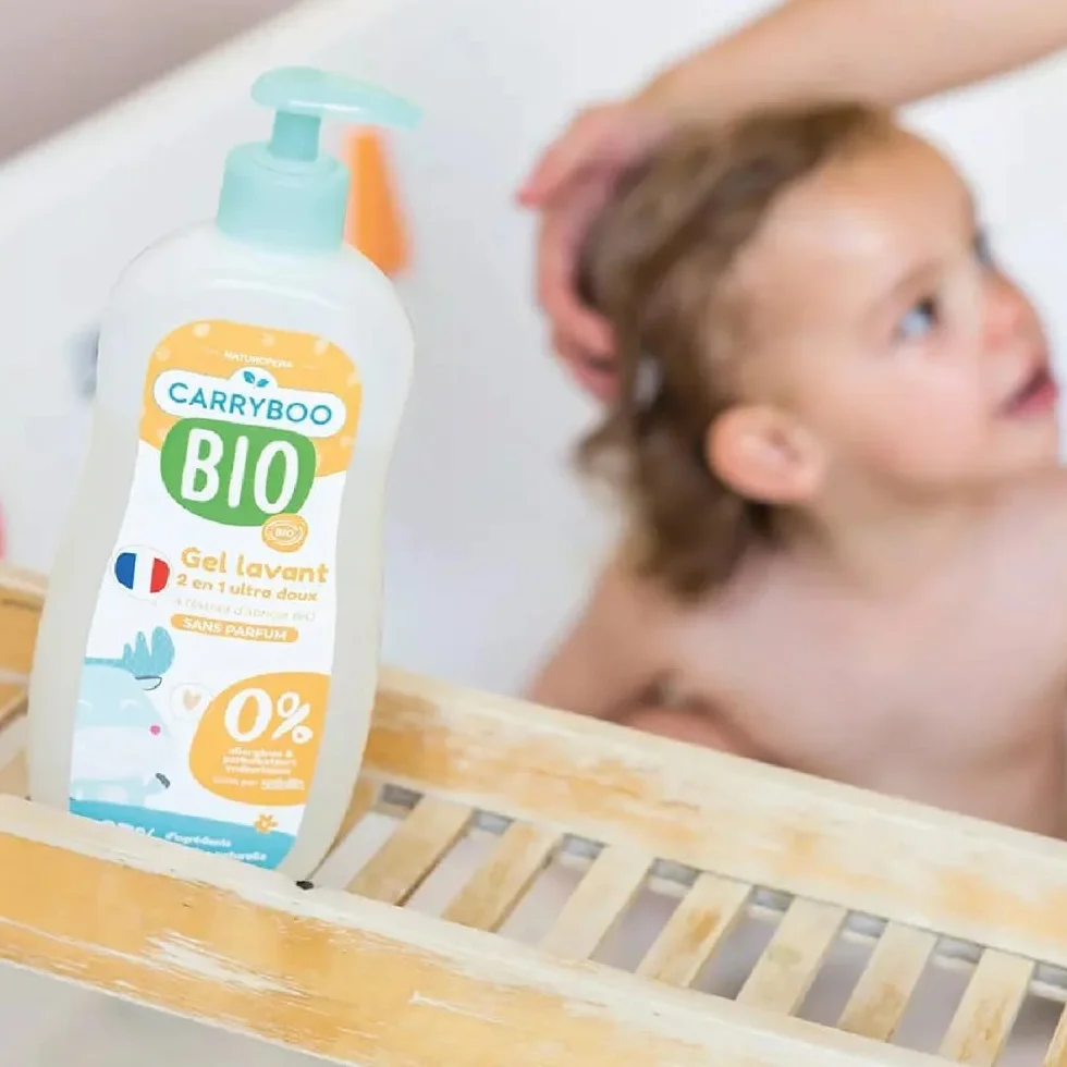 Gel Lavant 2 en 1 ultra doux à l'extrait d'abricot Bio Flacon pompe 500ml