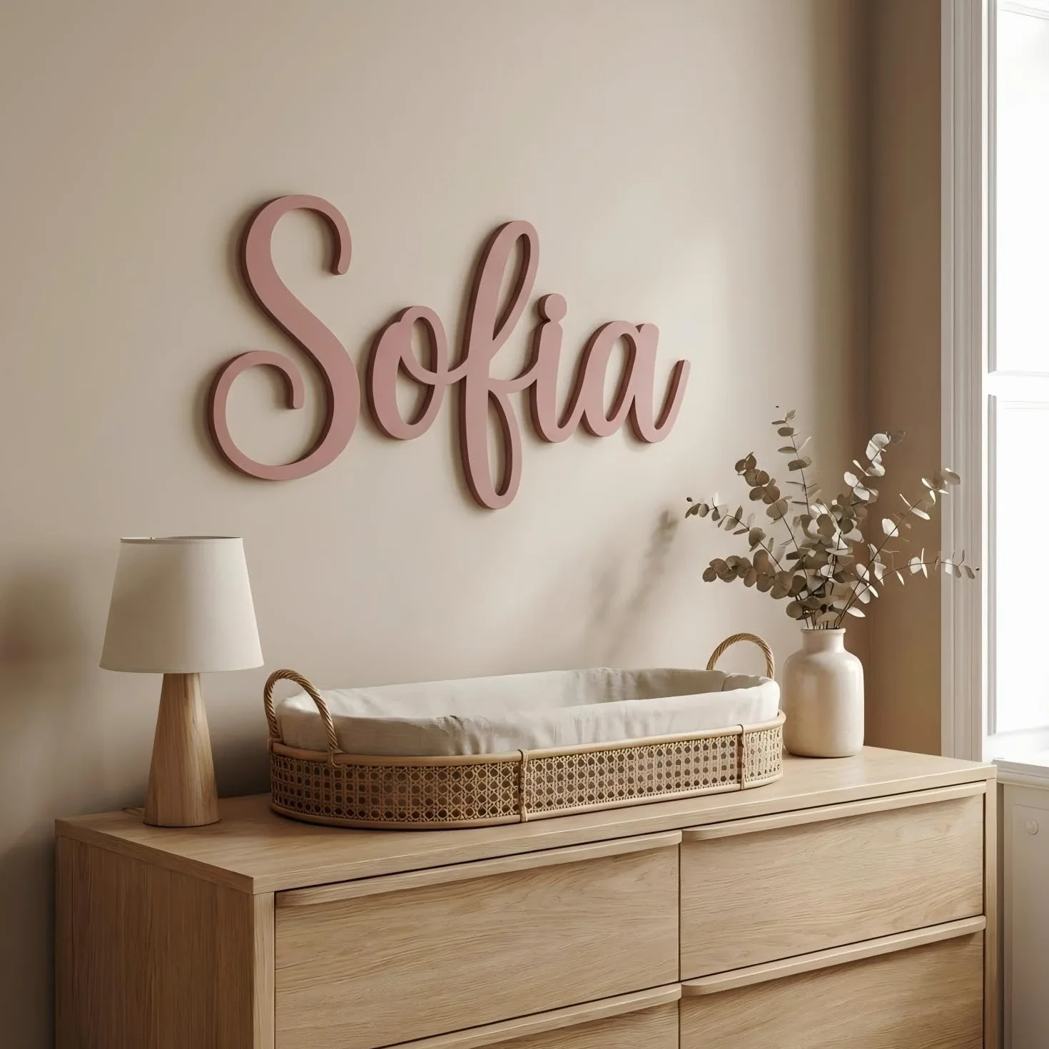 Kikone Personnalisé Panneau Bois Enfant Décoration Murale 20-88 cm