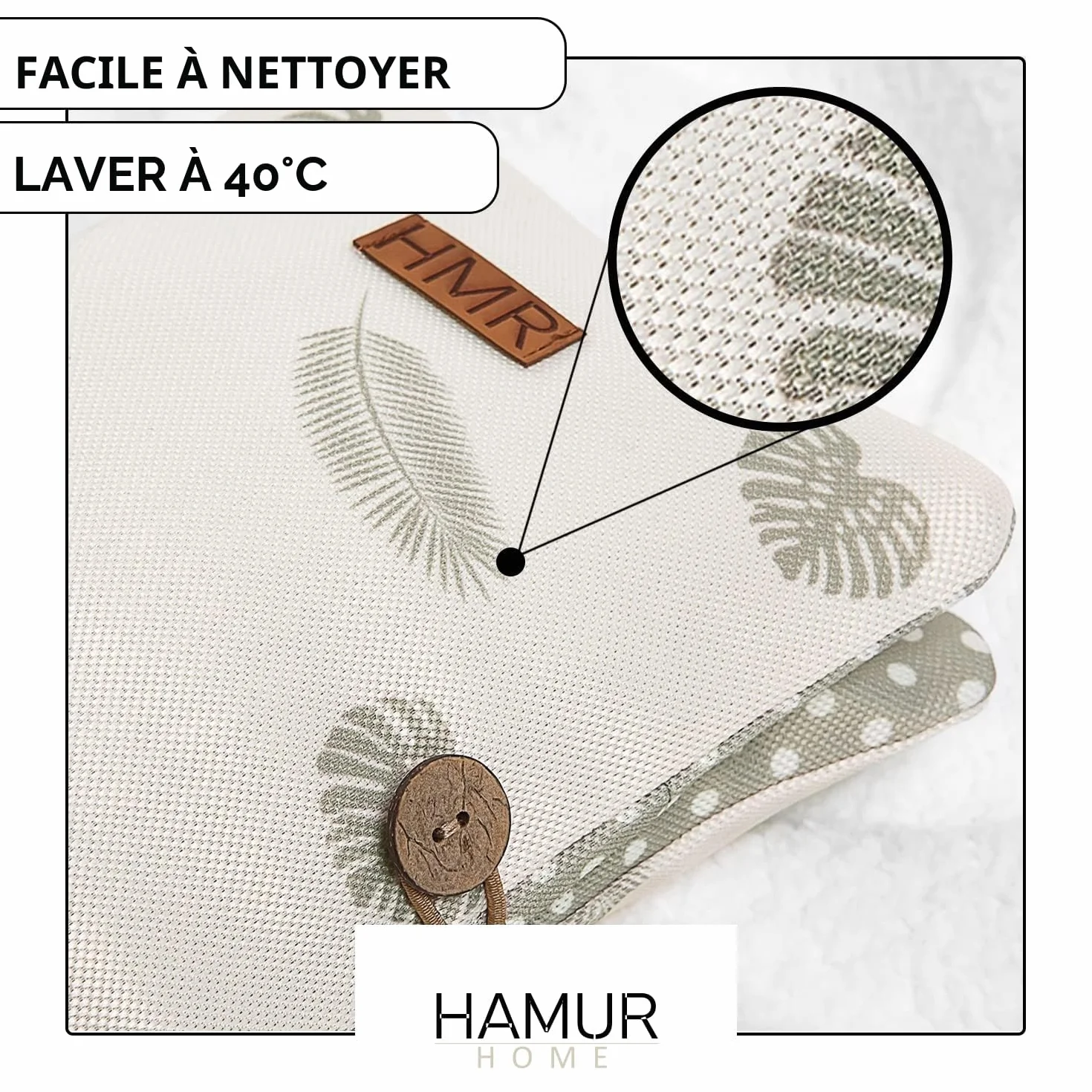 HAMUR HOME Sac à Langer Bébé 2in1 Lingettes Accessoires Pochette Voyage