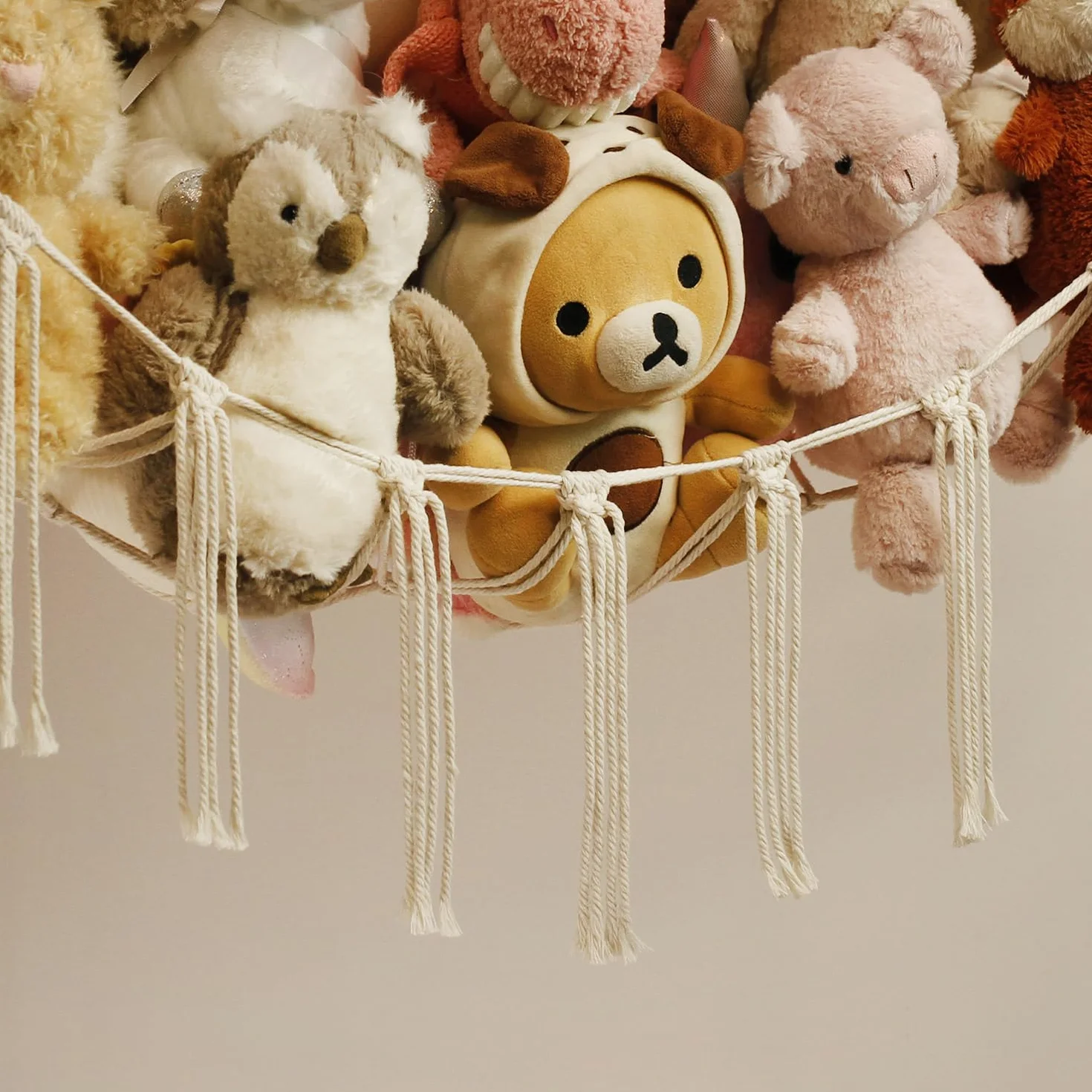 Stuffed Animal Storage Hammock Large Toy Net for Plush Organizer Kids Room Decor