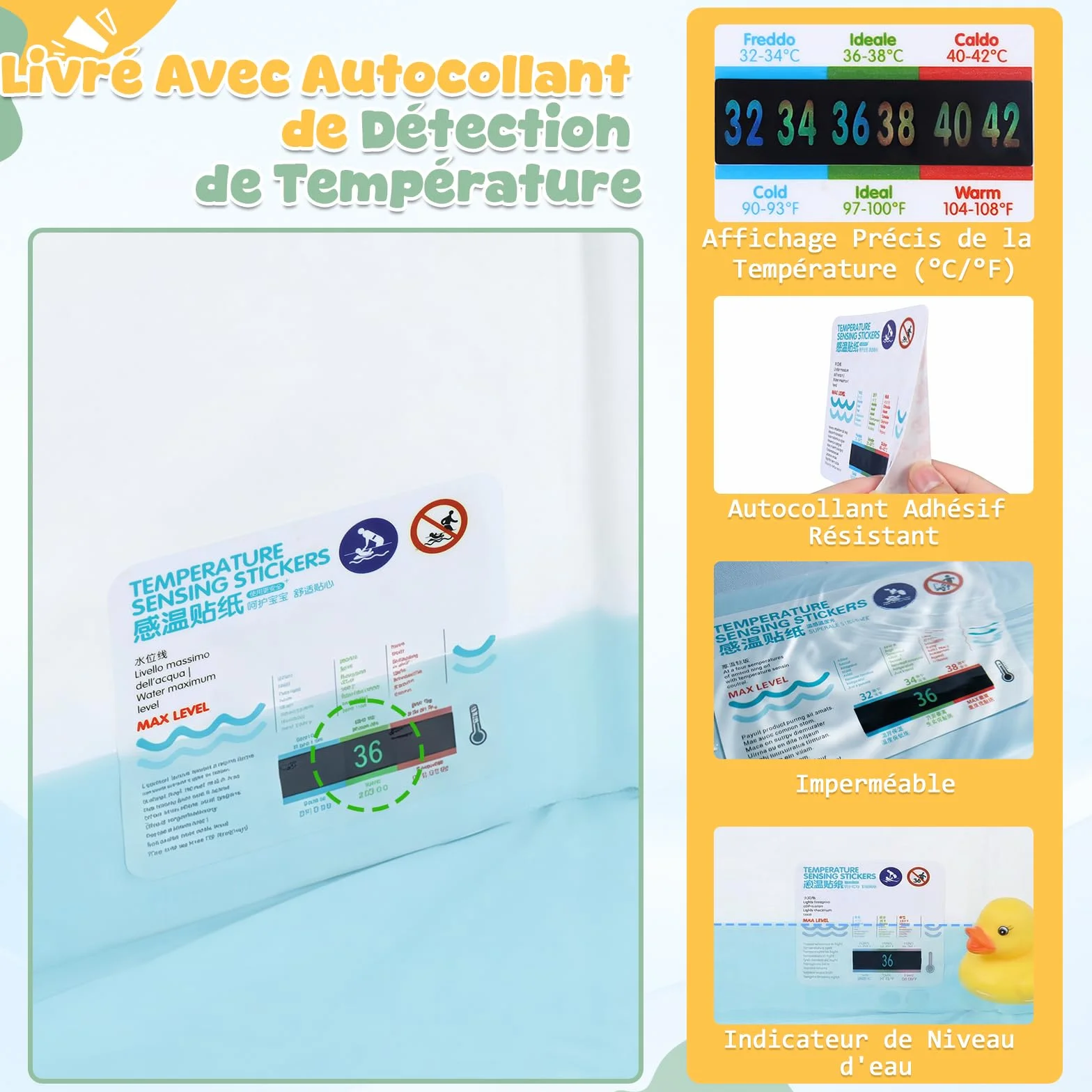 Orzbow Baignoire Pliable Bébé, Grande Baignoire avec Base Antidérapante, Vert, 6 Mois à 6 Ans