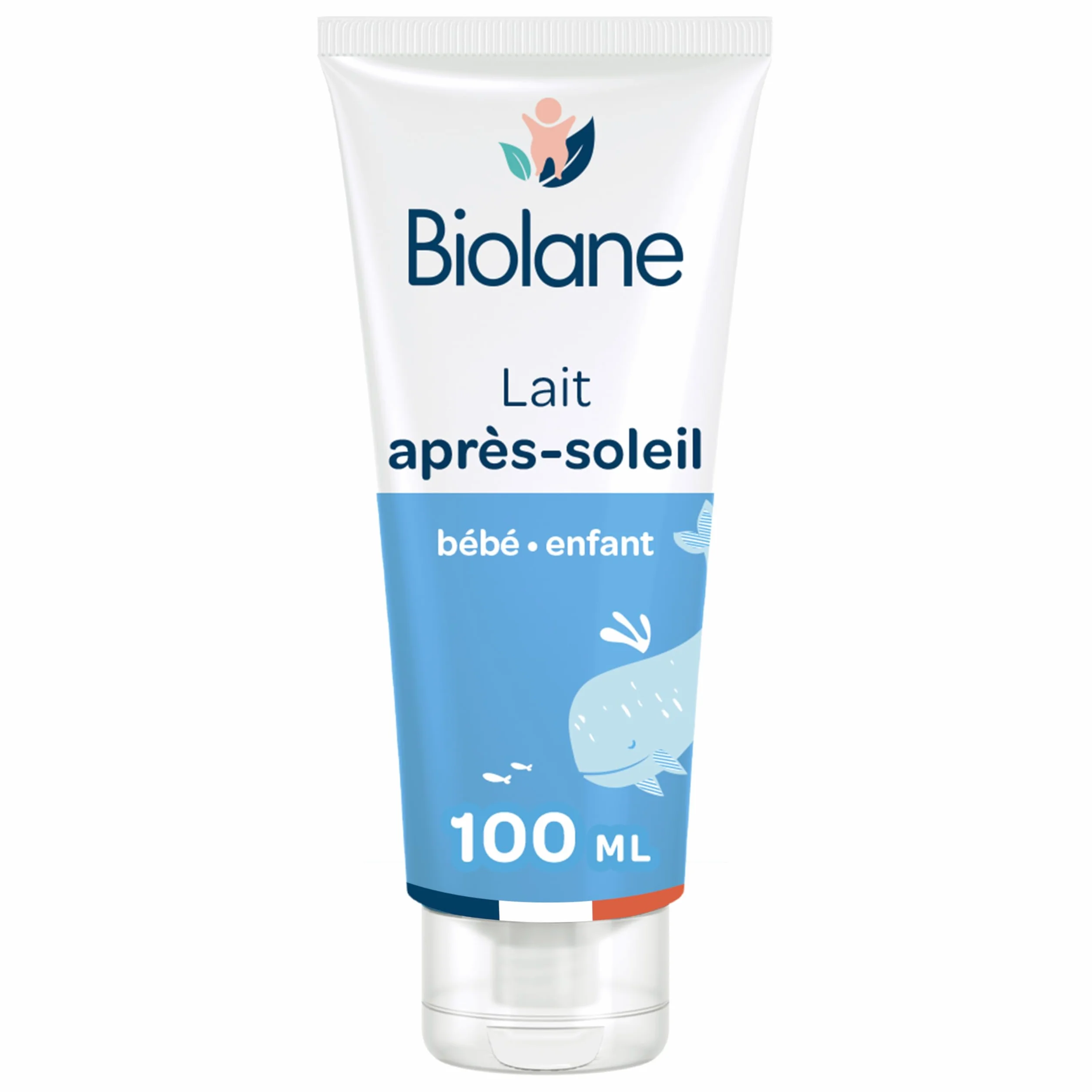 BIOLANE Lait après soleil Bébé Apaise et protège Peaux Sensibles Huile de Cameline BIO 98 % d'origine naturelle Fabriqué en France