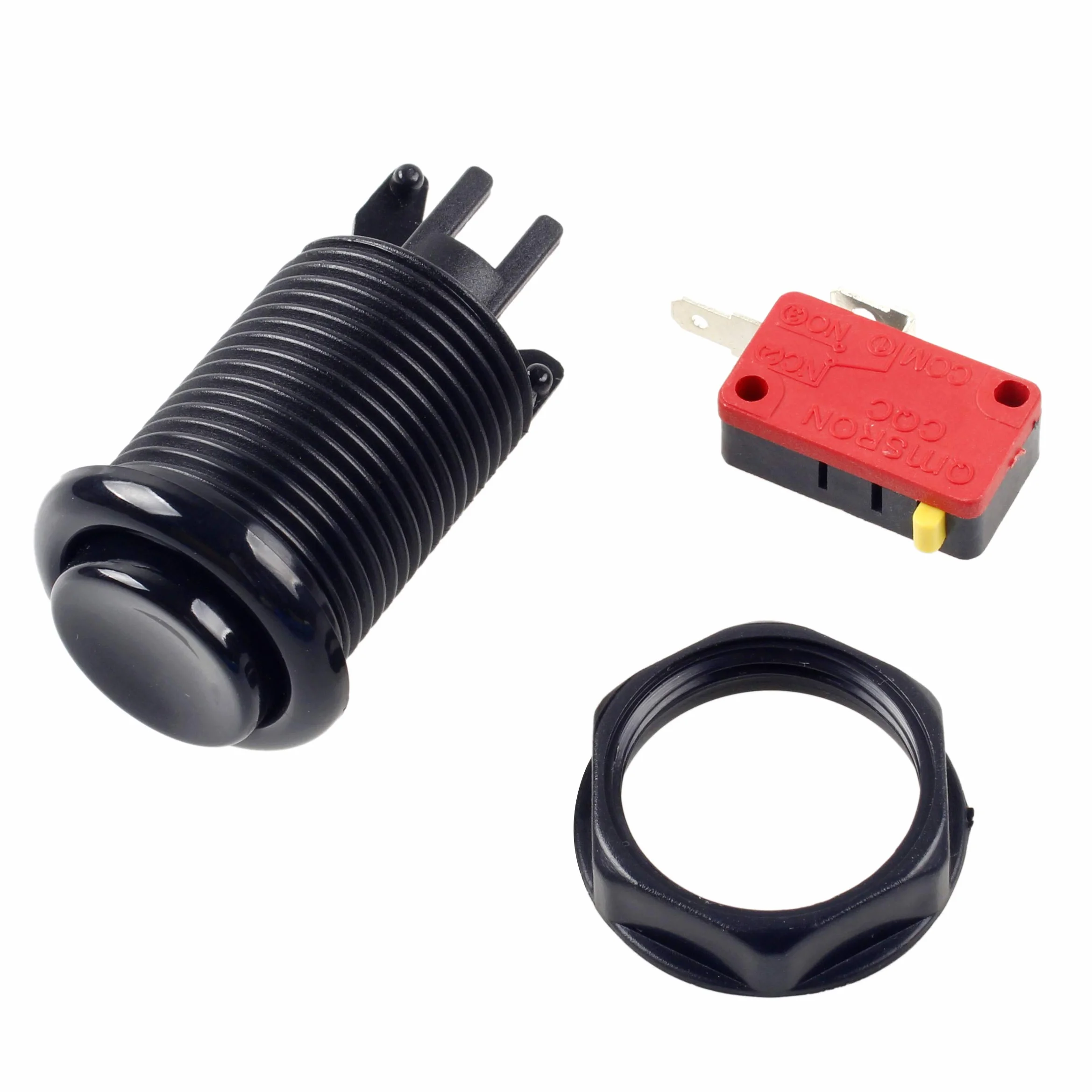 EG STARTS Boutons d'arcade 30mm Happ Type 187 (4.8mm) Jamma Mame Kit