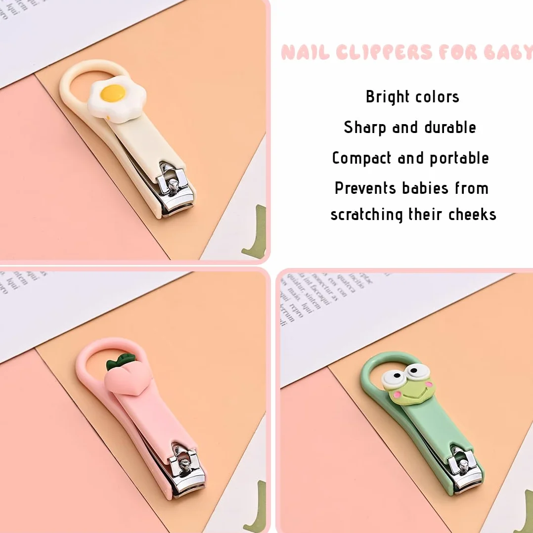 Kids Nail Clipper 3 Pieces Baby Nail Care Cartoon Cute