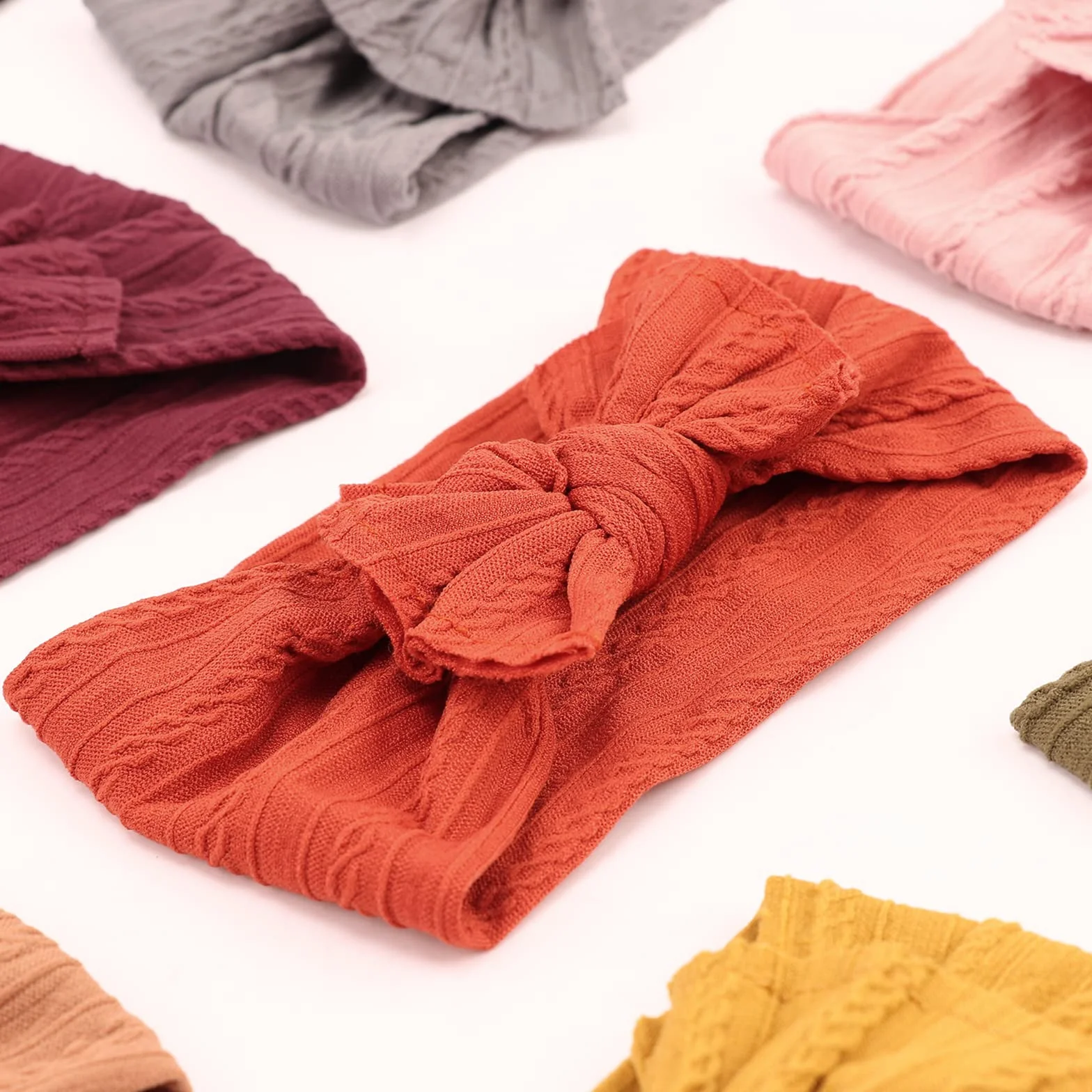 DRESHOW 10 Pcs Bandeaux Bébé Fille Accessoires Cheveux Turban