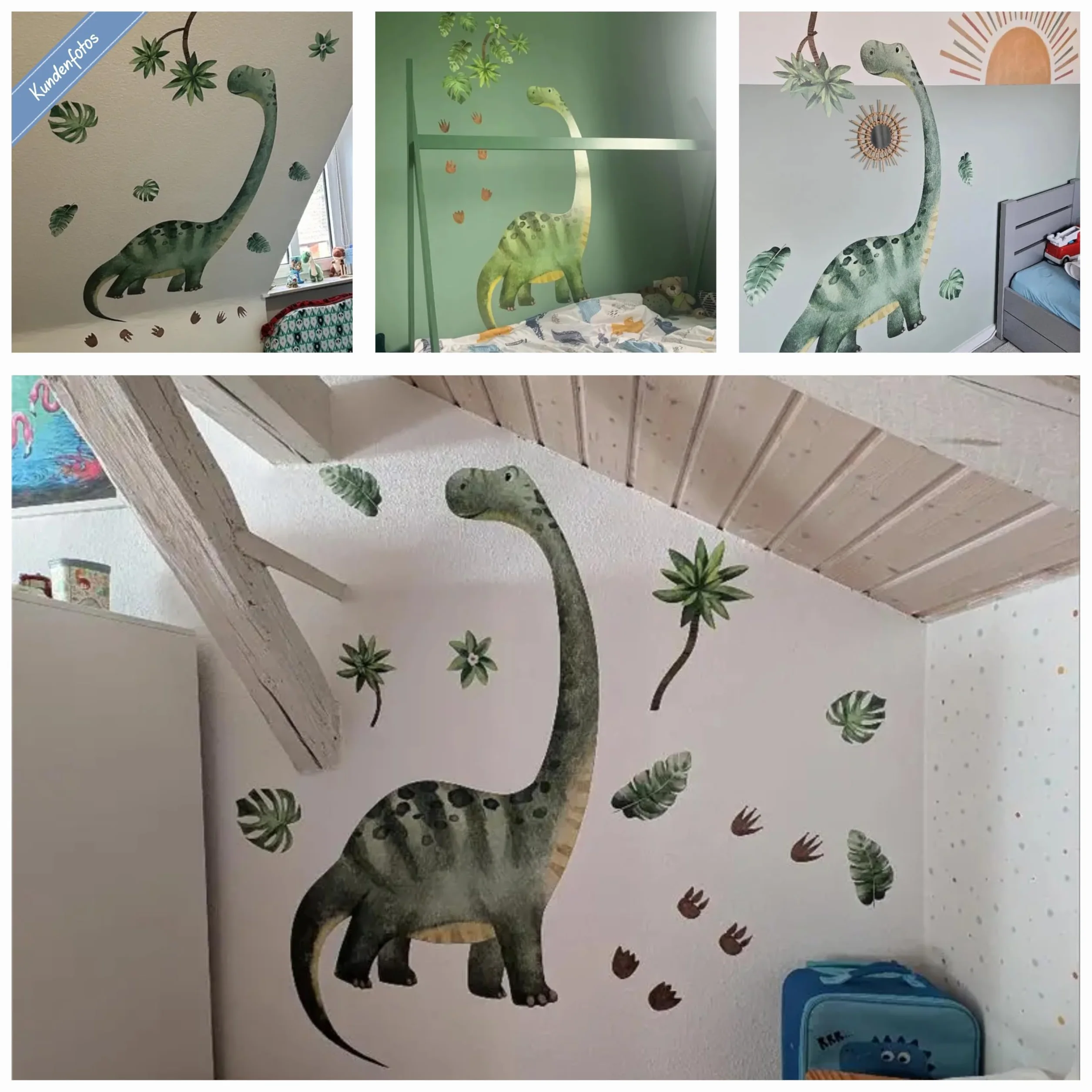 WandSticker4U® Autocollant mural dinosaure enfant 139x176 cm Déco murale chambre garçon fille