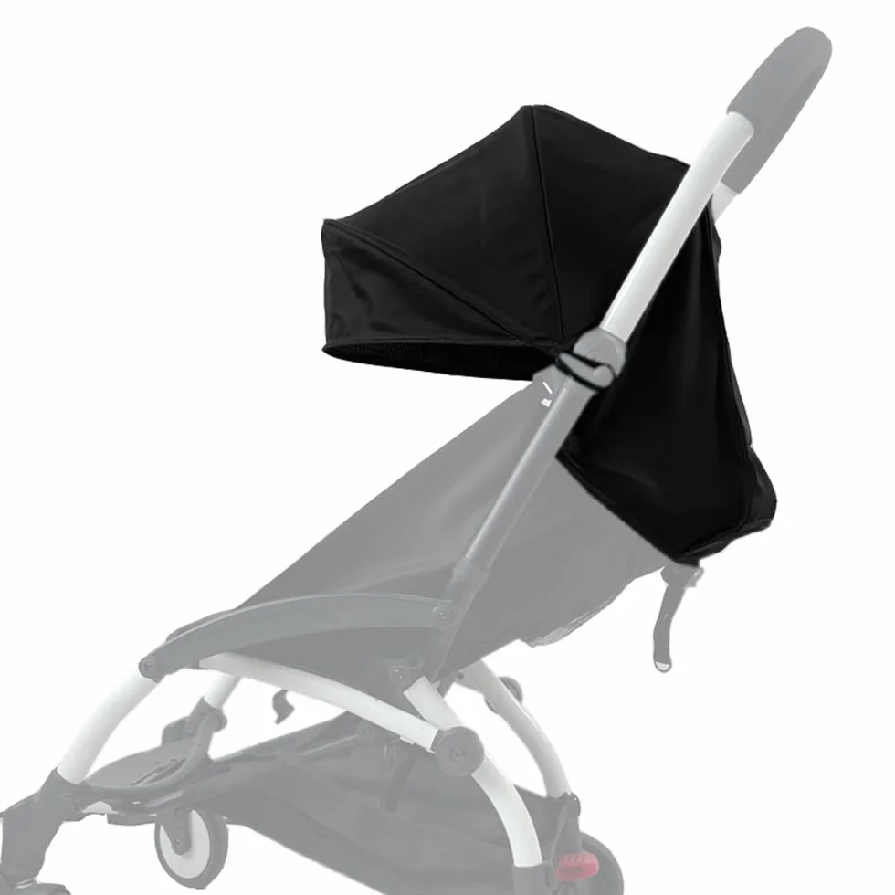 Babyzen YOYO 2 YOYO+ Auvent Coussin Siège Poussette Kit Remplacement Tissu Imperméable Double Couche Noir