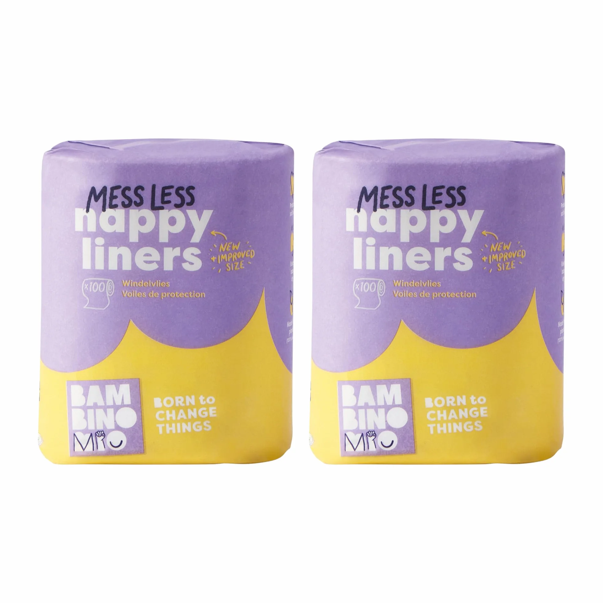 Bambino Mio Voiles de protection ultra doux 100% renouvelables 100 Voiles 2 pack