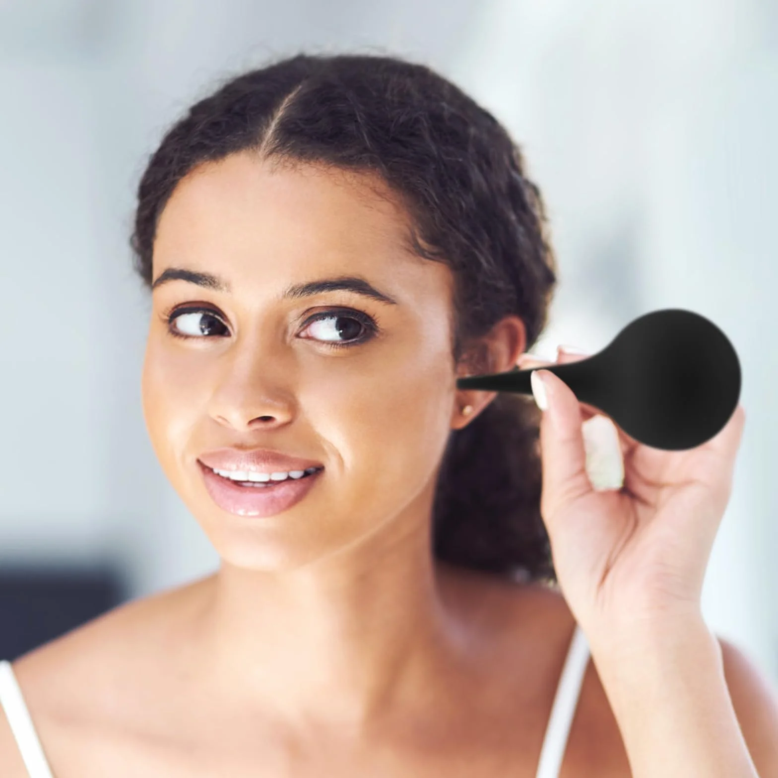 Poire Lavement Oreilles Nettoyage Oreille Bouchon Adulte Enfant Sac Tissé Poire Effilée Seringue Noir