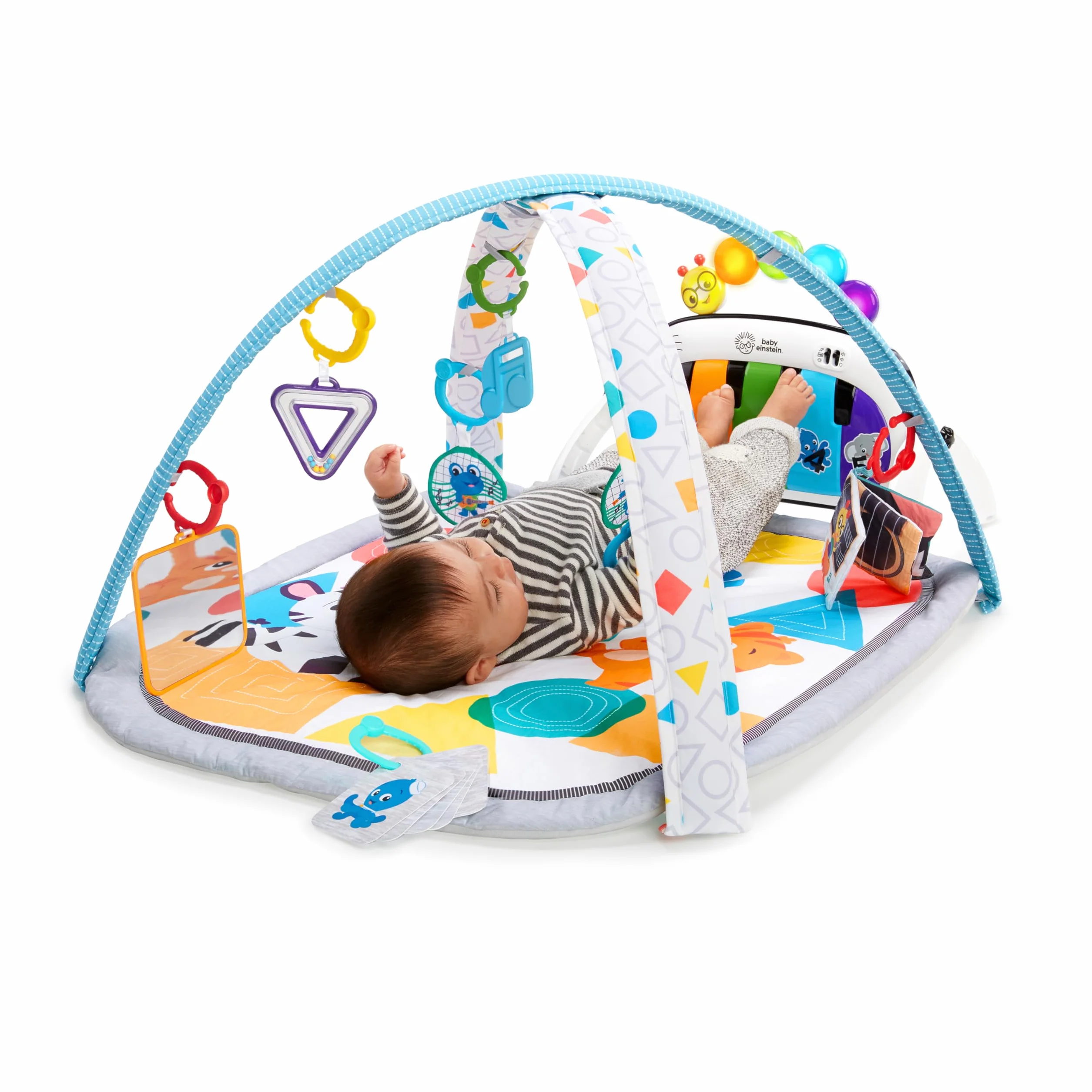 Baby Einstein Tapis Musical D'Éveil 4 en 1 Kickin' Tunes Piano Bébé 70+ sons 25+ min musique lumières