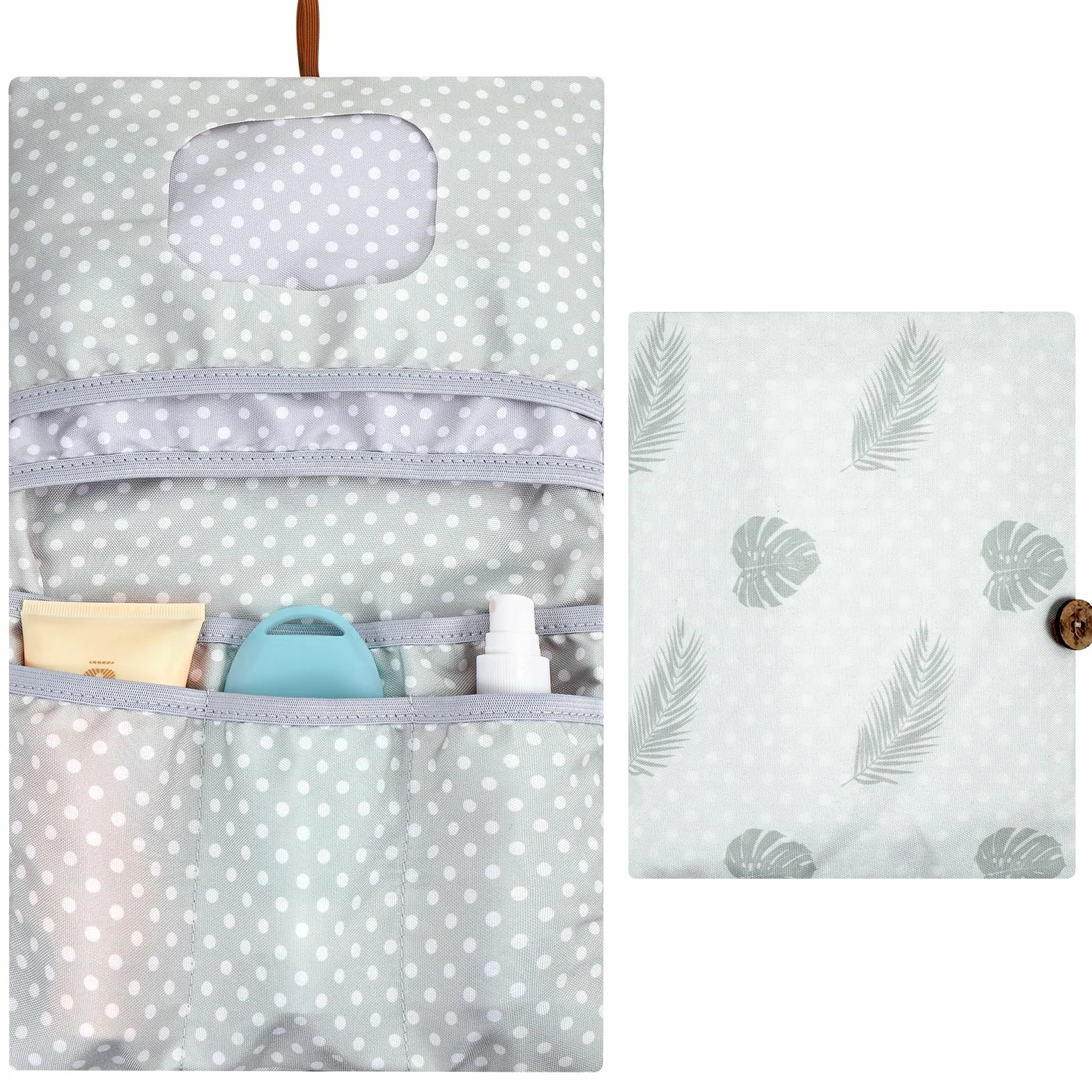 Zocipro Sac à Langer Bébé 2 en 1 Lingettes, Organisateur Pochette de Change Réutilisable