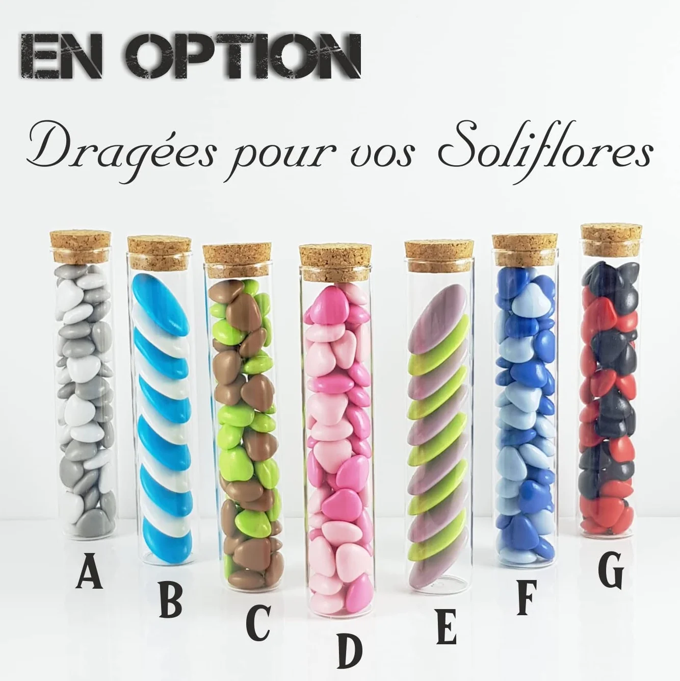 Soliflores Parrain Marraine Cadeau Baptême Noël Lot de 2