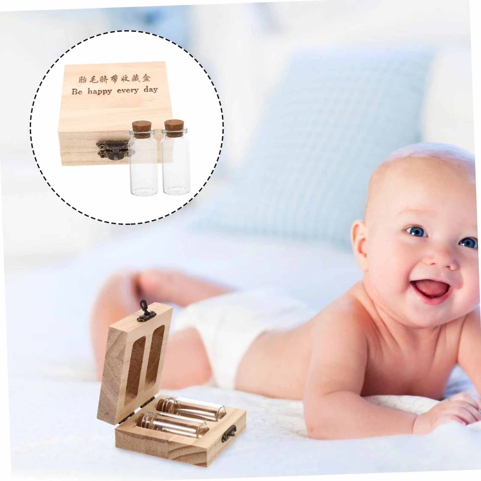 Garneck Support de rangement en bois pour bébé
