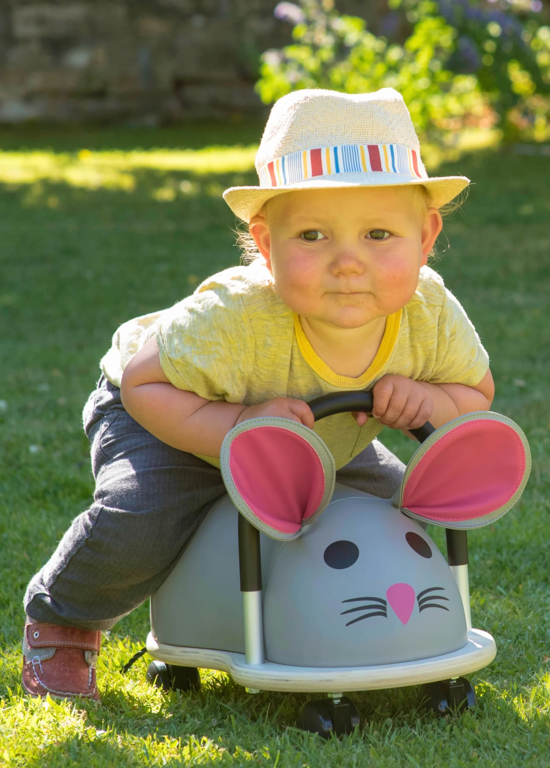 Wheely Bug Trotteur Souris multi-directionnel bois 1-3 ans