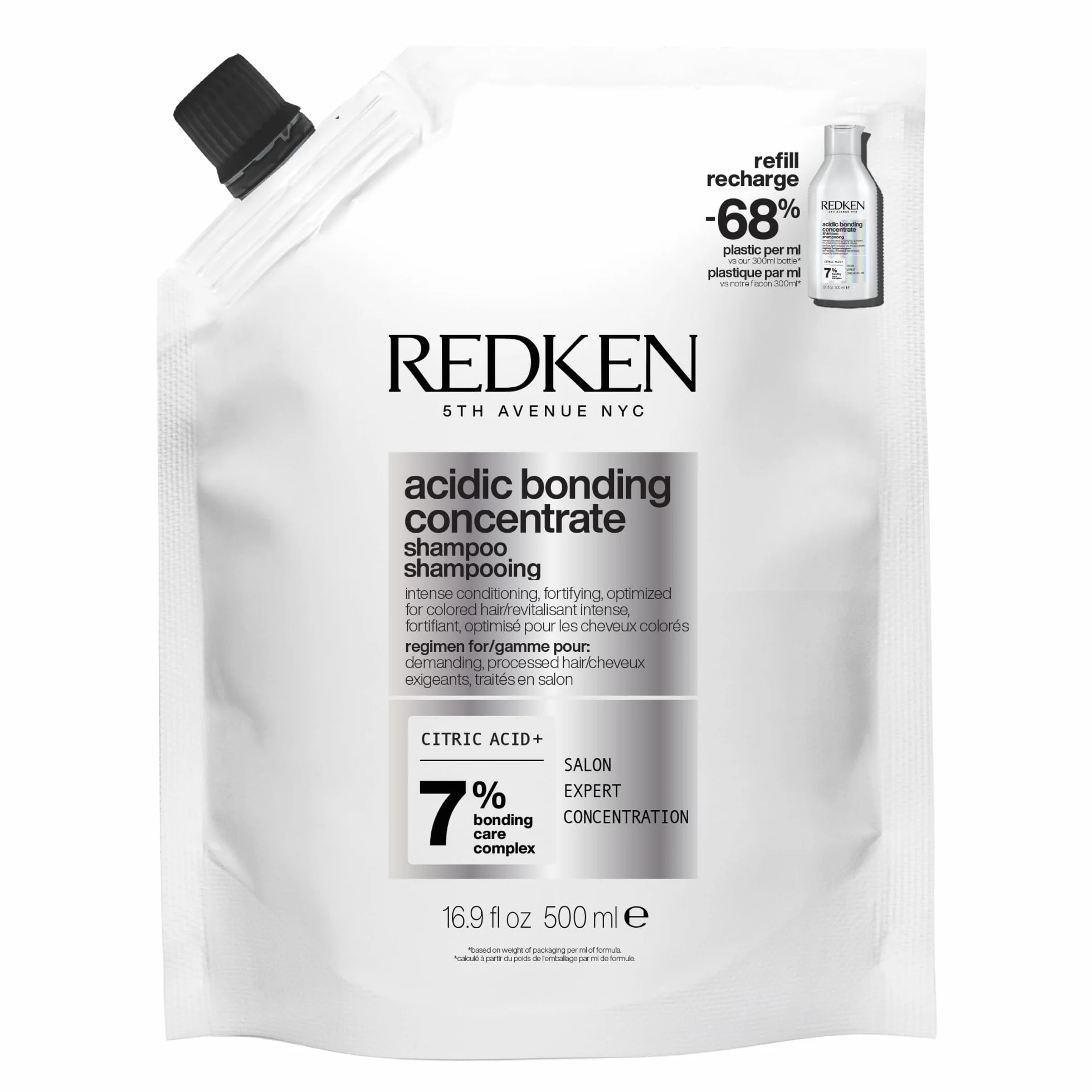 REDKEN Shampoing Acidic Bonding Concentrate 300 ml Cheveux Secs & Abimés