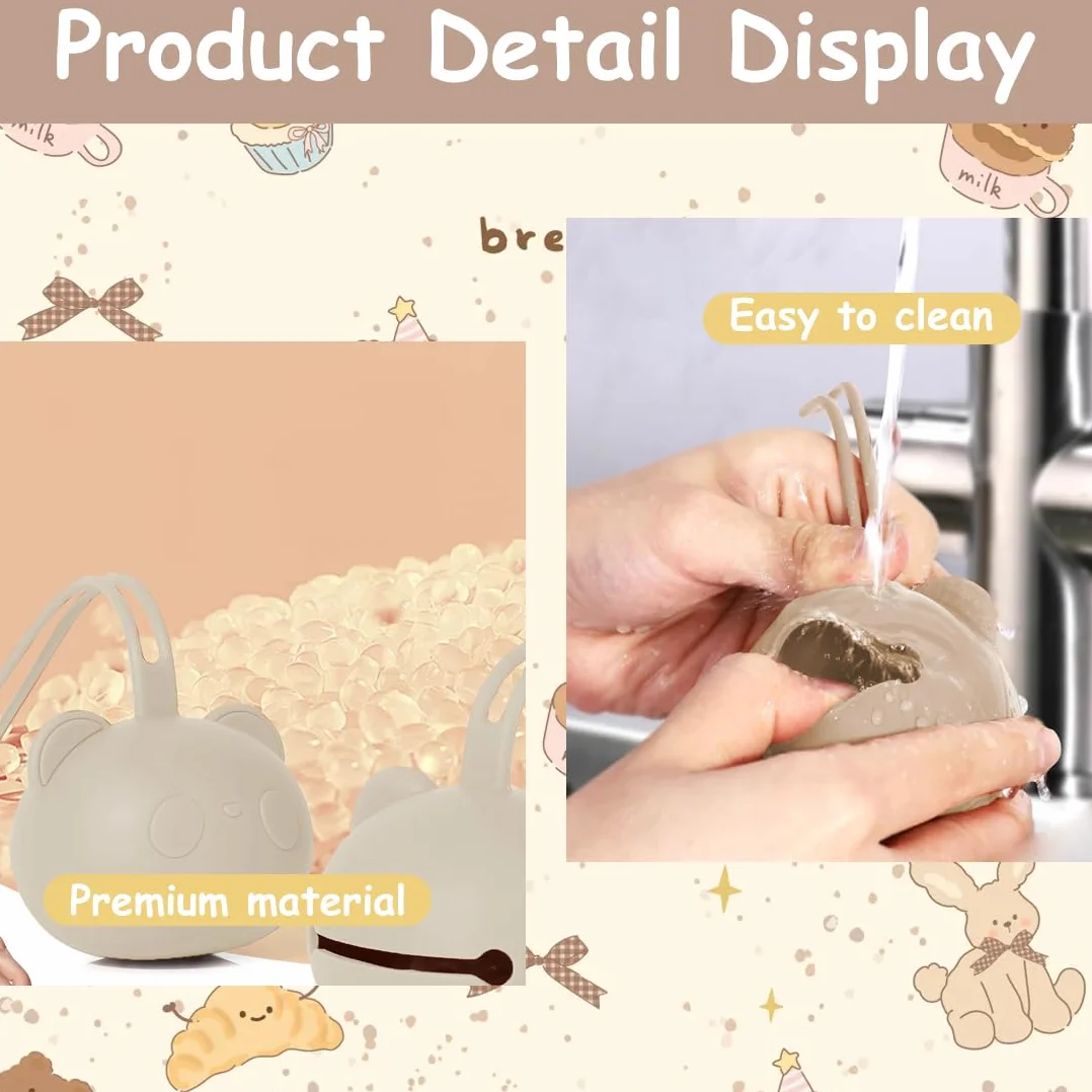 Boîte à tétine en silicone portable pour bébé voyage, rangement de sucette