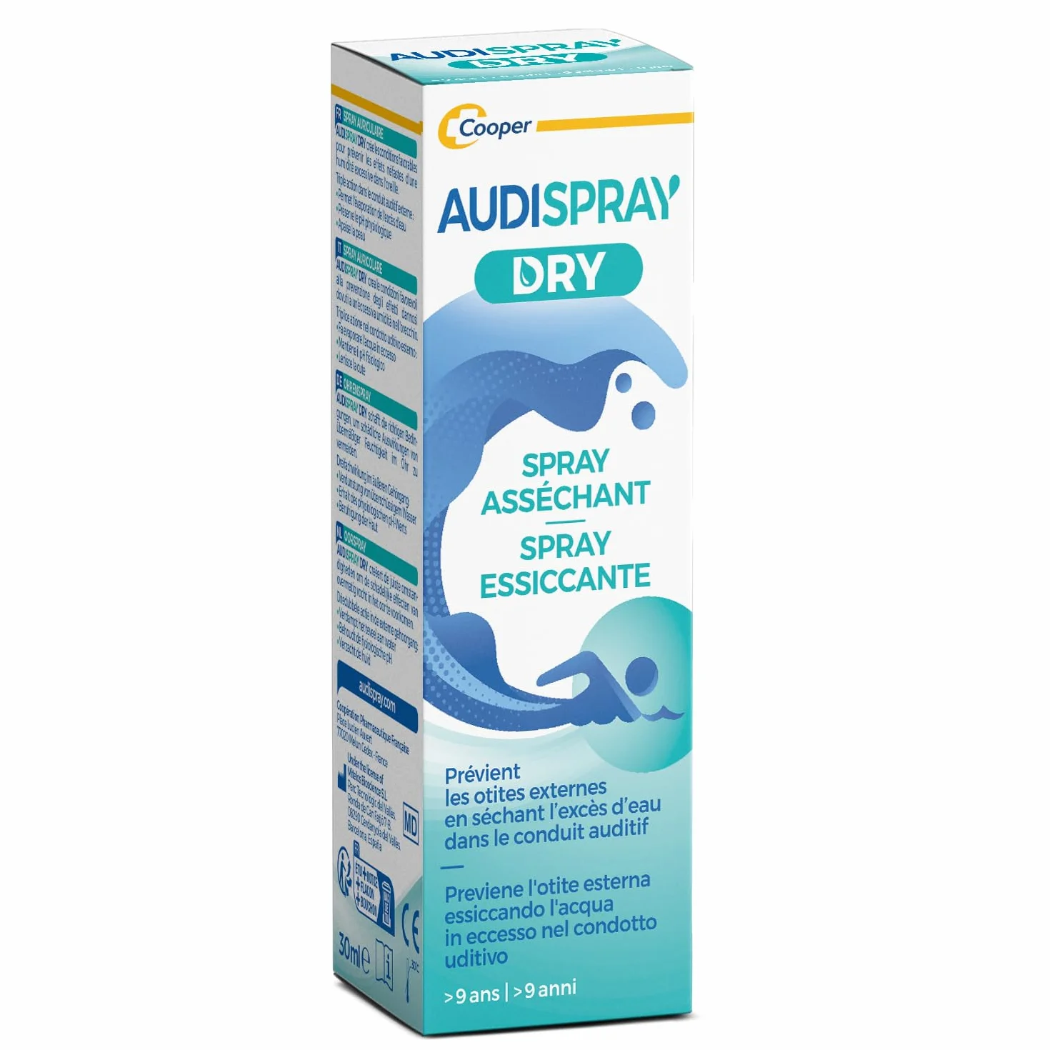 AUDISPRAY DRY Spray auriculaire 30 mL Humidité Oreille bouchée