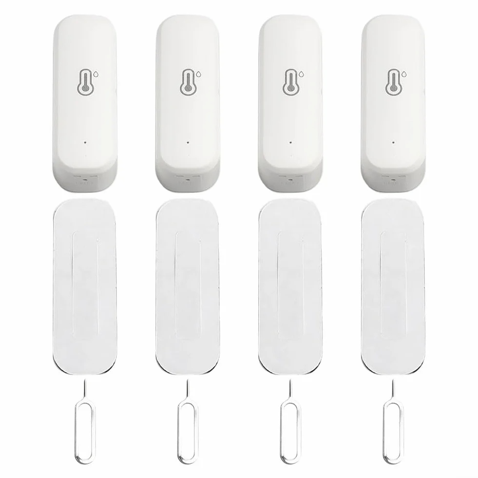 Capteurs Hygromètre Thermomètre Zigbee, Détecteur Intelligent Température Humidité Intérieur Sans Fil avec Alarme Application