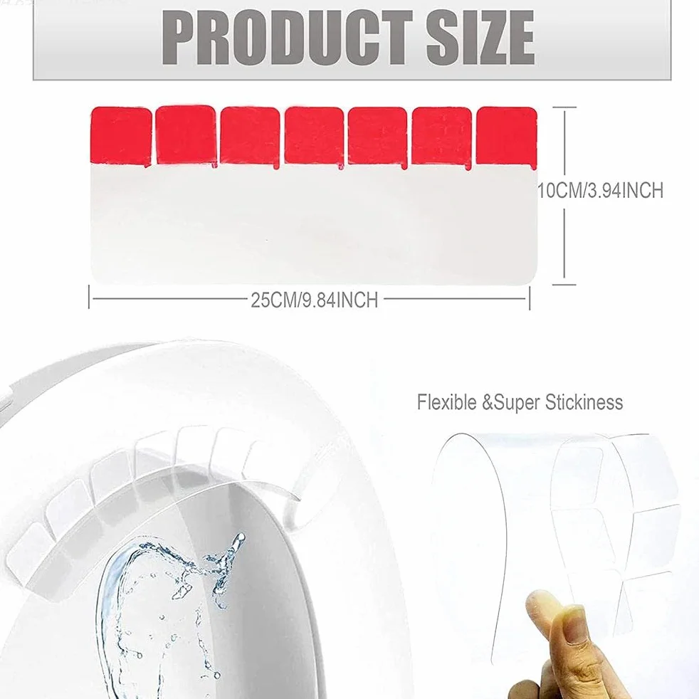 Anti-éclaboussures universelle pour siège de toilettes transparent étanche enfants adultes