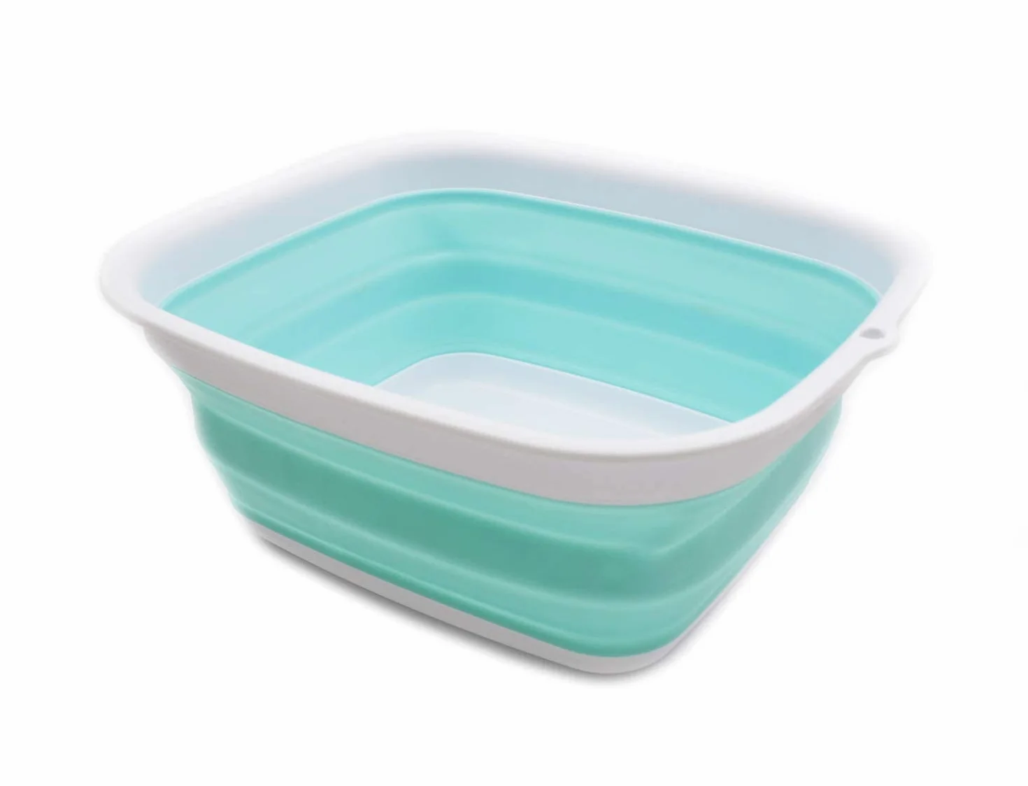 SAMMART Baignoire Pliable 7,7 L Bassin de Lavage Portable Plastique Peu encombrante