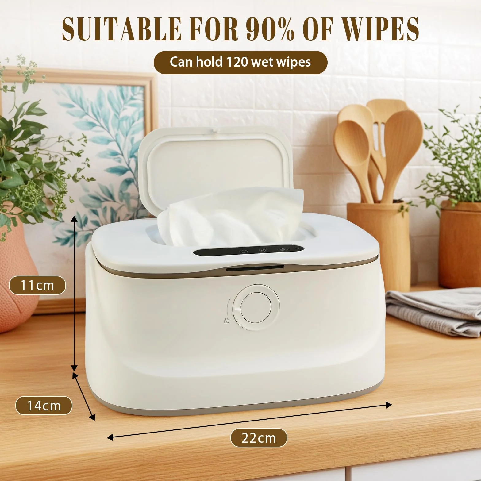 Chauffe-lingettes bébé 3 températures veilleuses chauffage rapide USB portable