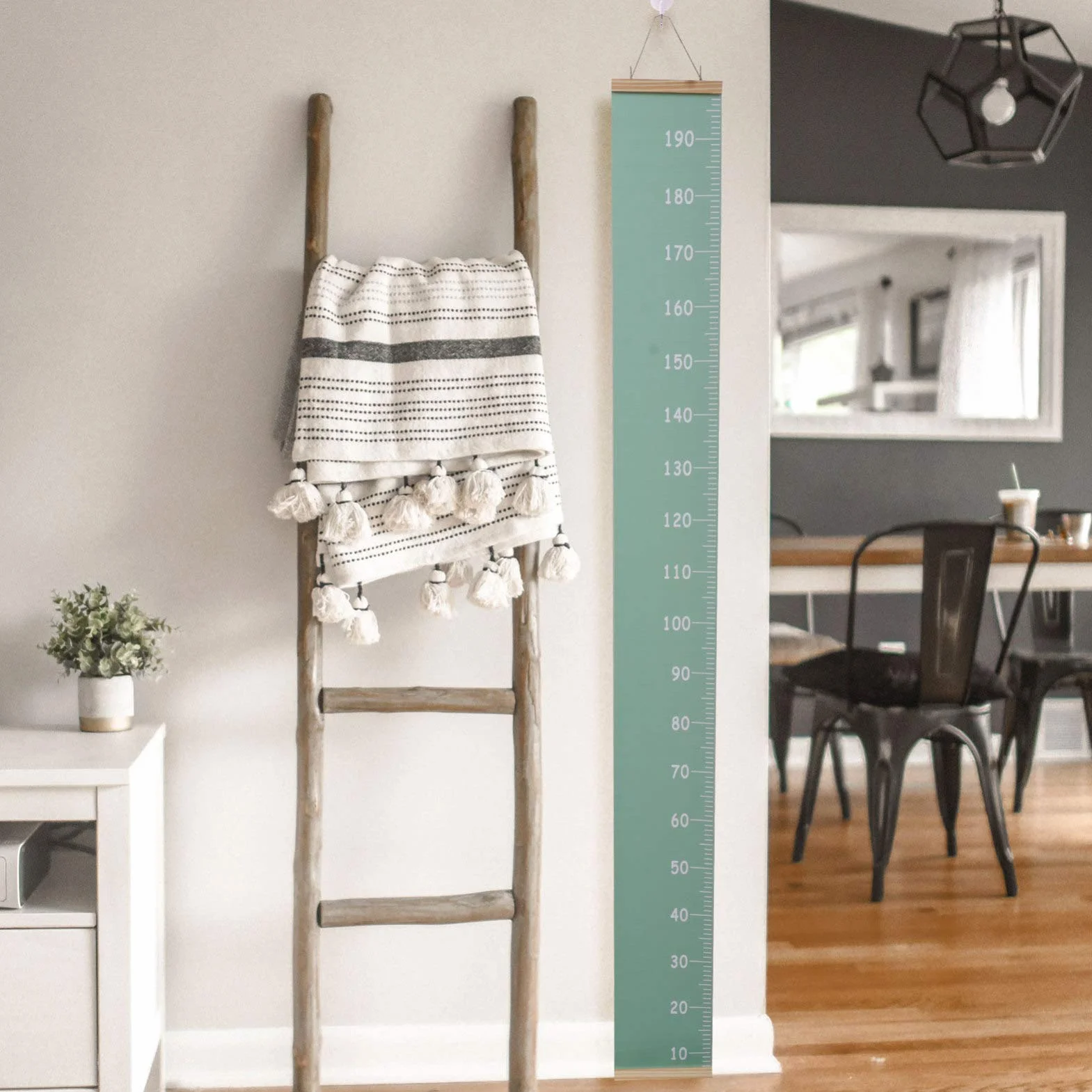 Toise De Croissance En Bois Pour Enfants Sticker Mural Animaux Règle De Taille Garçons Filles