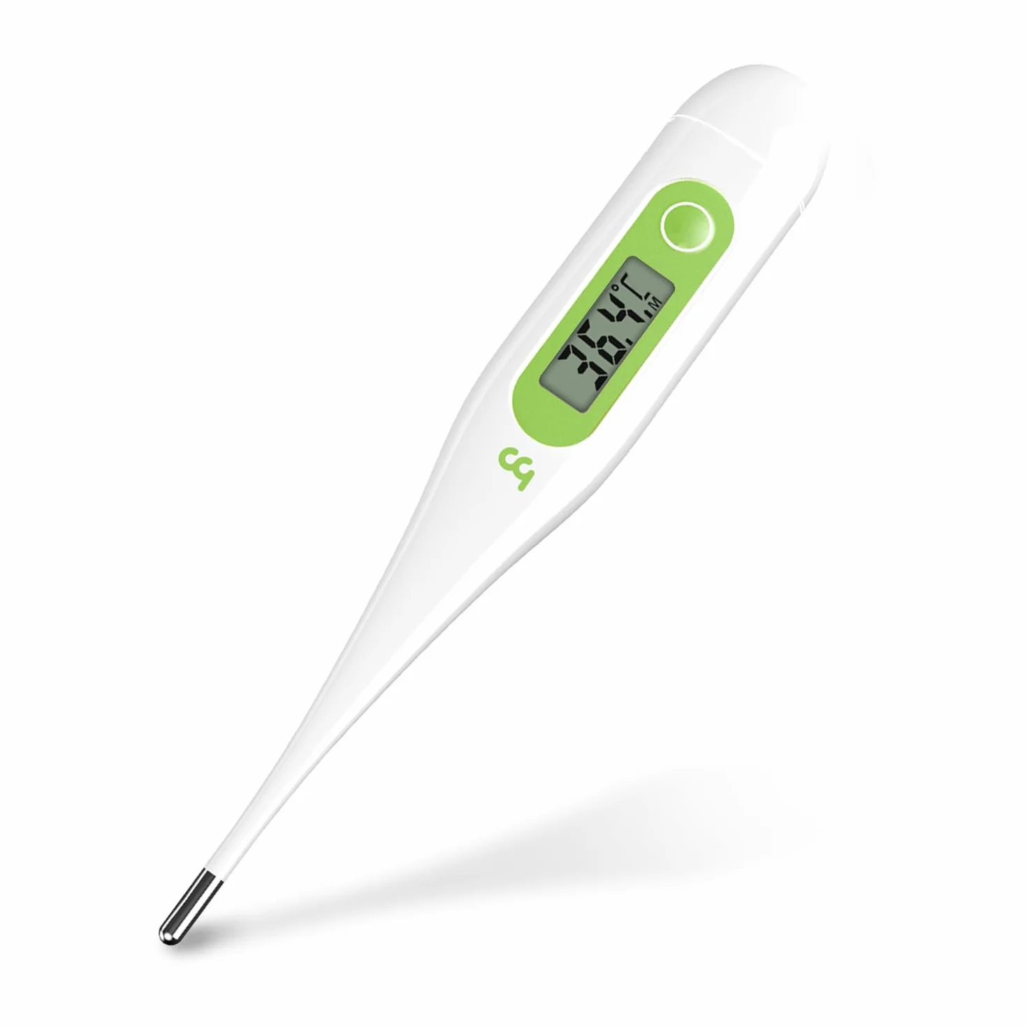 Thermomètre Numérique Médical pour Bébé et Adultes, Rapide et Précis, Commutable ℃/℉, Vert