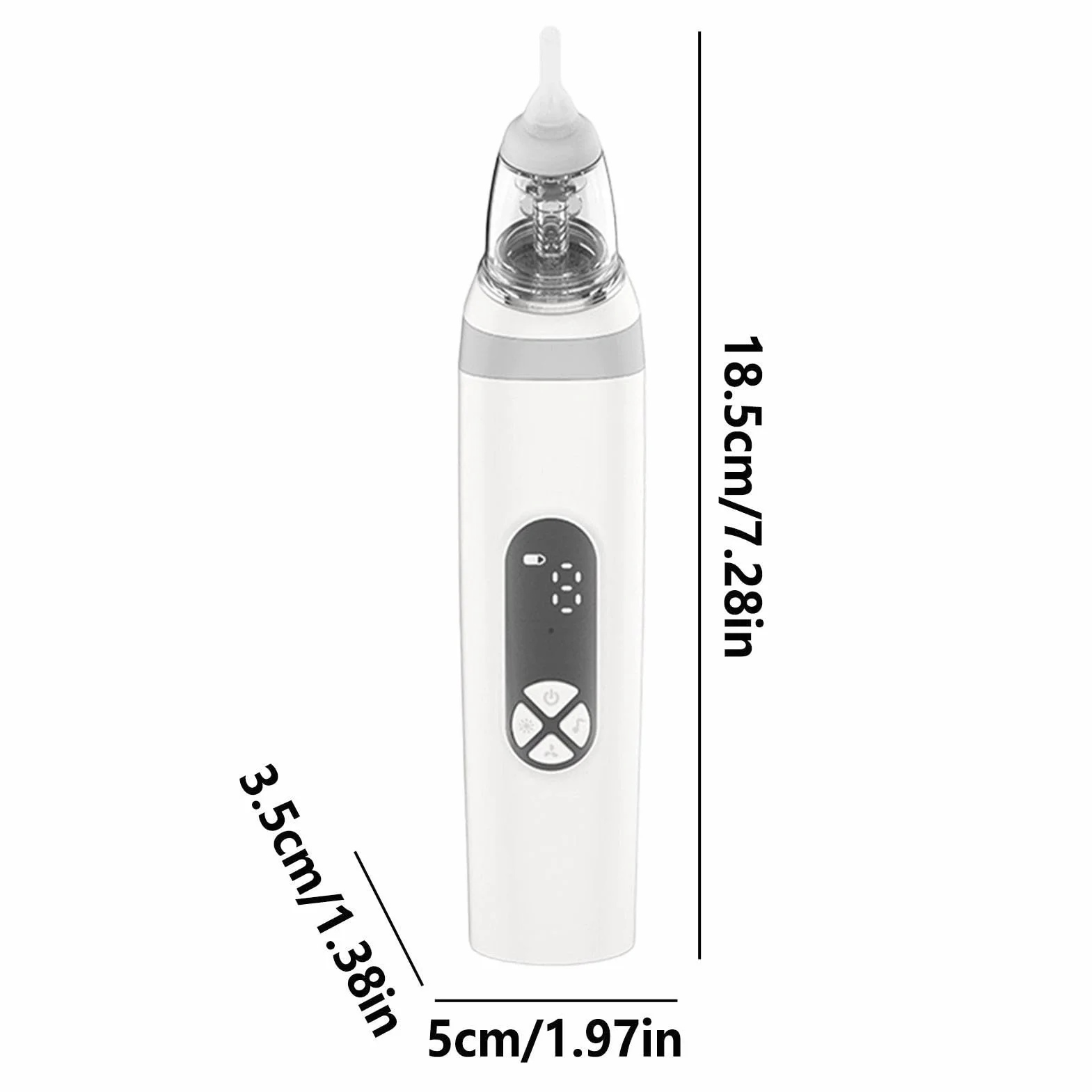 Mouche Bébé Électrique Aspirateur Nasal Rechargeable 3 Niveaux Silicone Buses Silencieux Ergonomique
