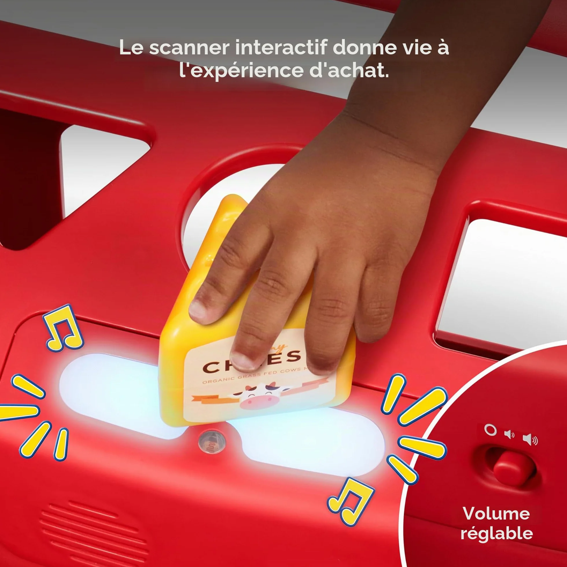 Radio Flyer Scan & Sort Caddie Chariot de Marche Rouge avec Lumières et Sons pour Tout-Petits