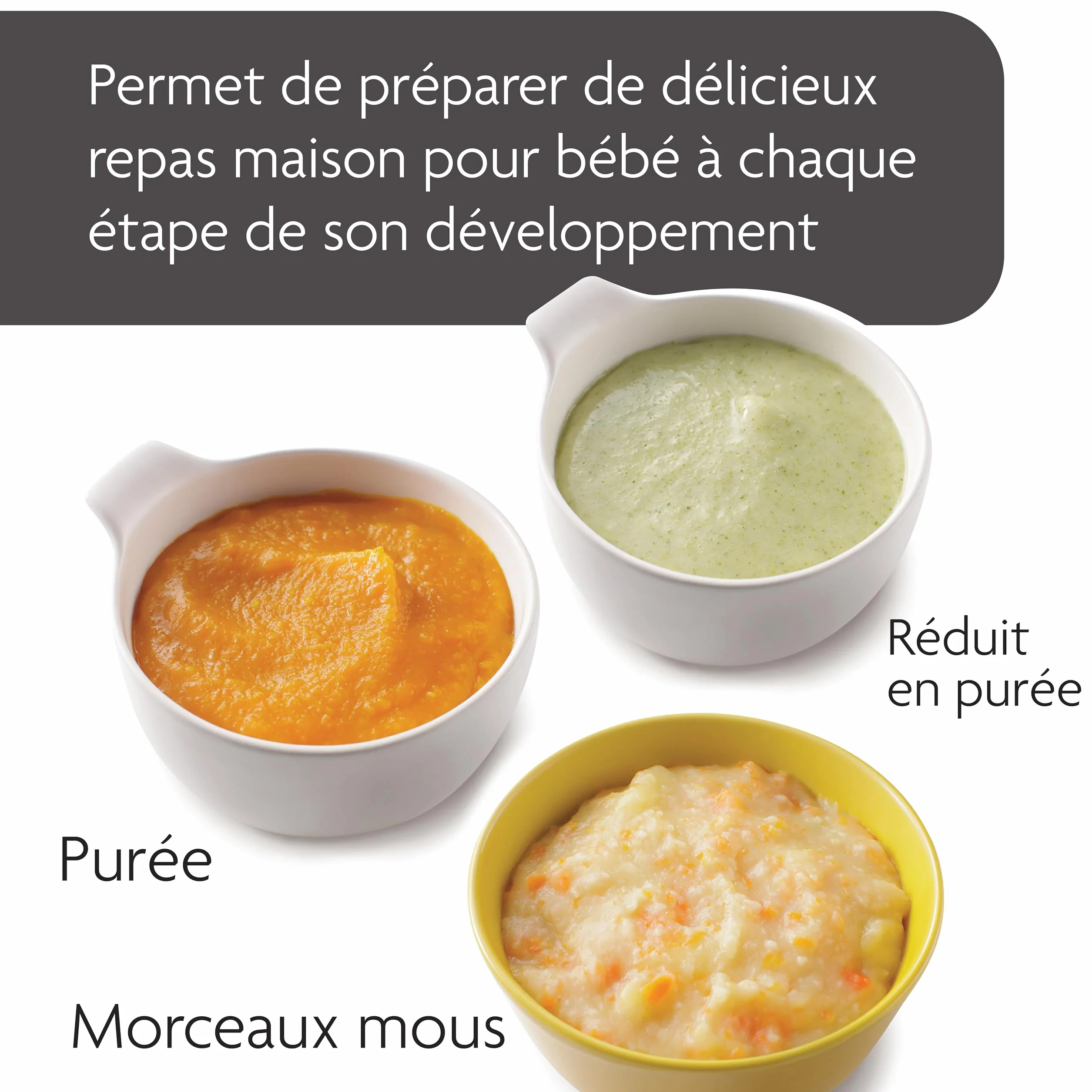Baby brezza Food Maker Deluxe Robot cuisine multifonction bébé chauffe vapeur mixe aliments