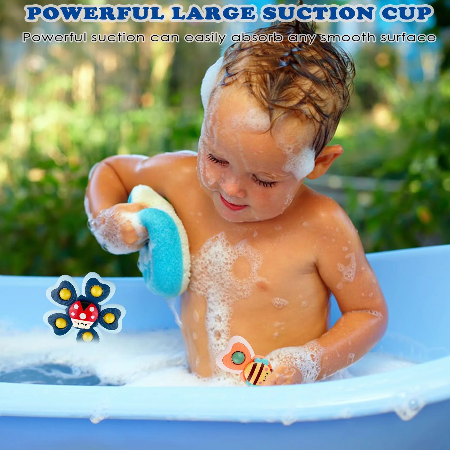 Jouets à ventouse pour enfants, jouets de bain sensoriels, lot de 4, à partir de 1 an