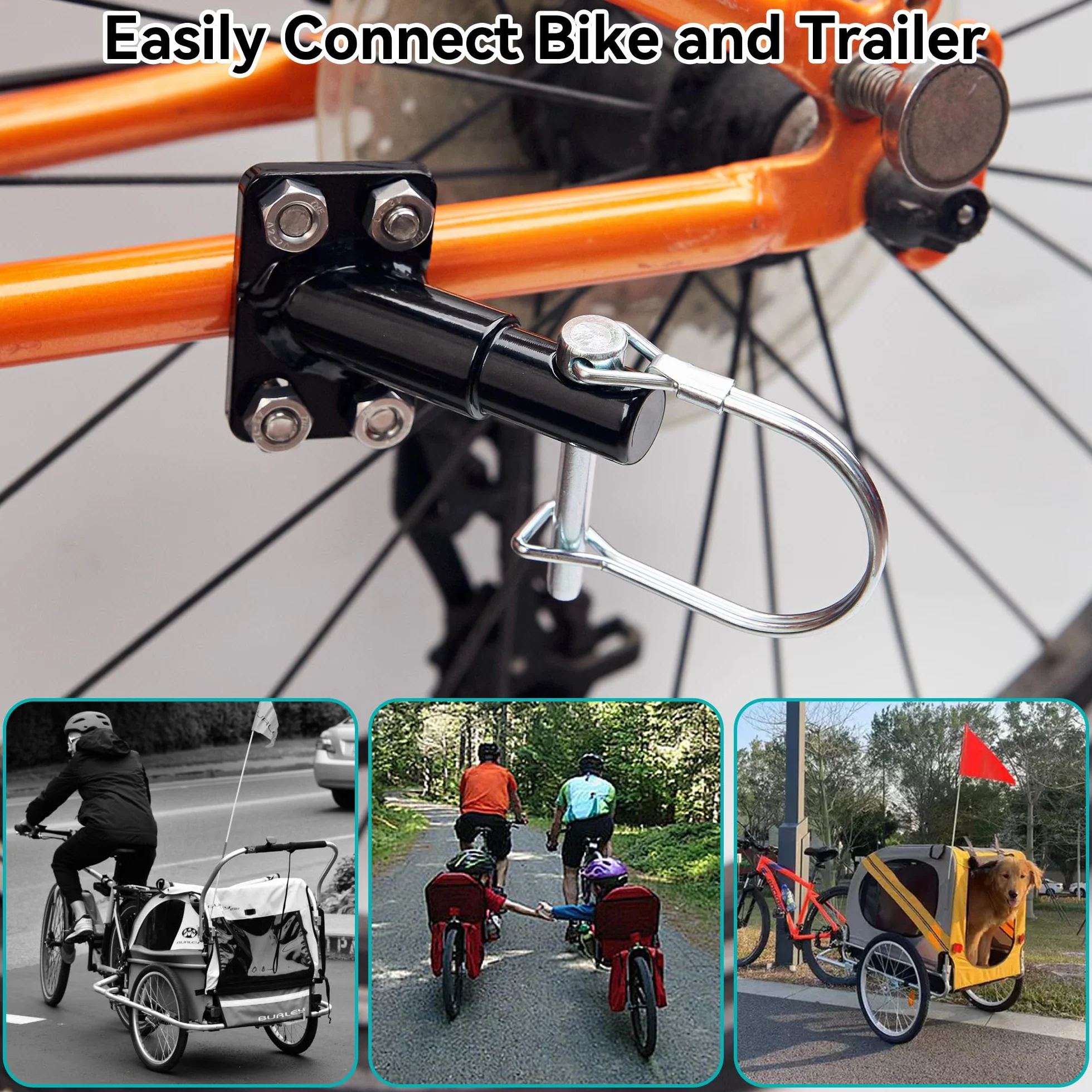 Raccord d'attelage de remorque de vélo Schwinn Instep adaptateur enfants chiens accessoires connecteur 2025