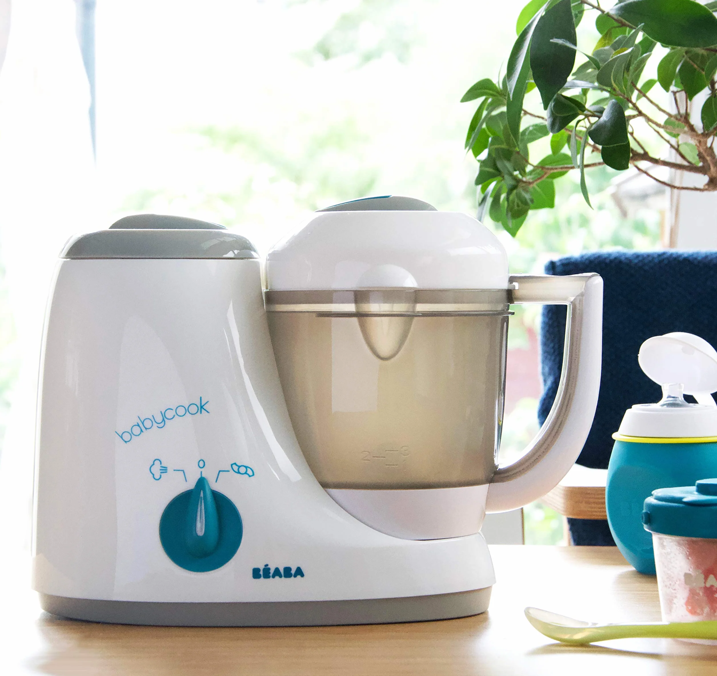 BÉABA Babycook Original Robot Bébé 4 en 1 Mixeur-Cuiseur Cuisson Vapeur 800ml