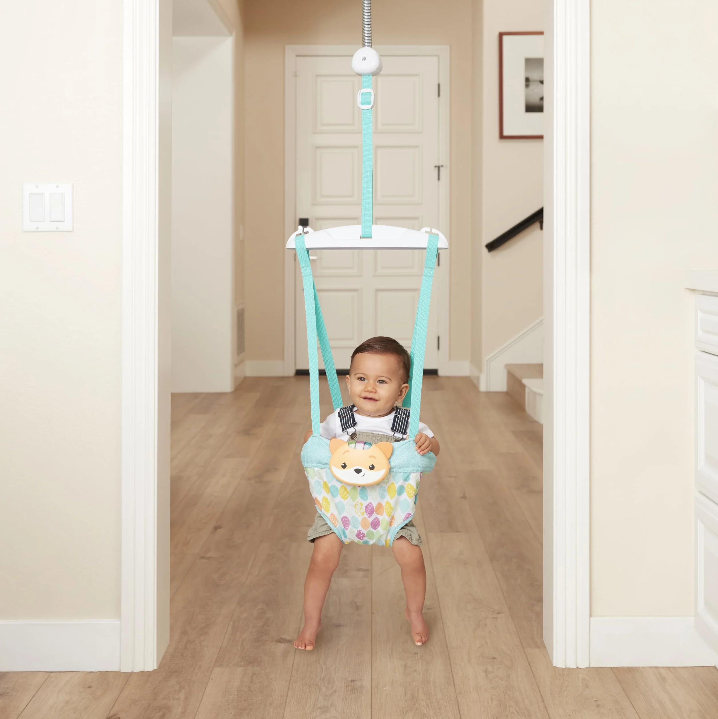 Infantino Siège Sauteur pour Porte 2-en-1 avec Musique et Lumières, Renard