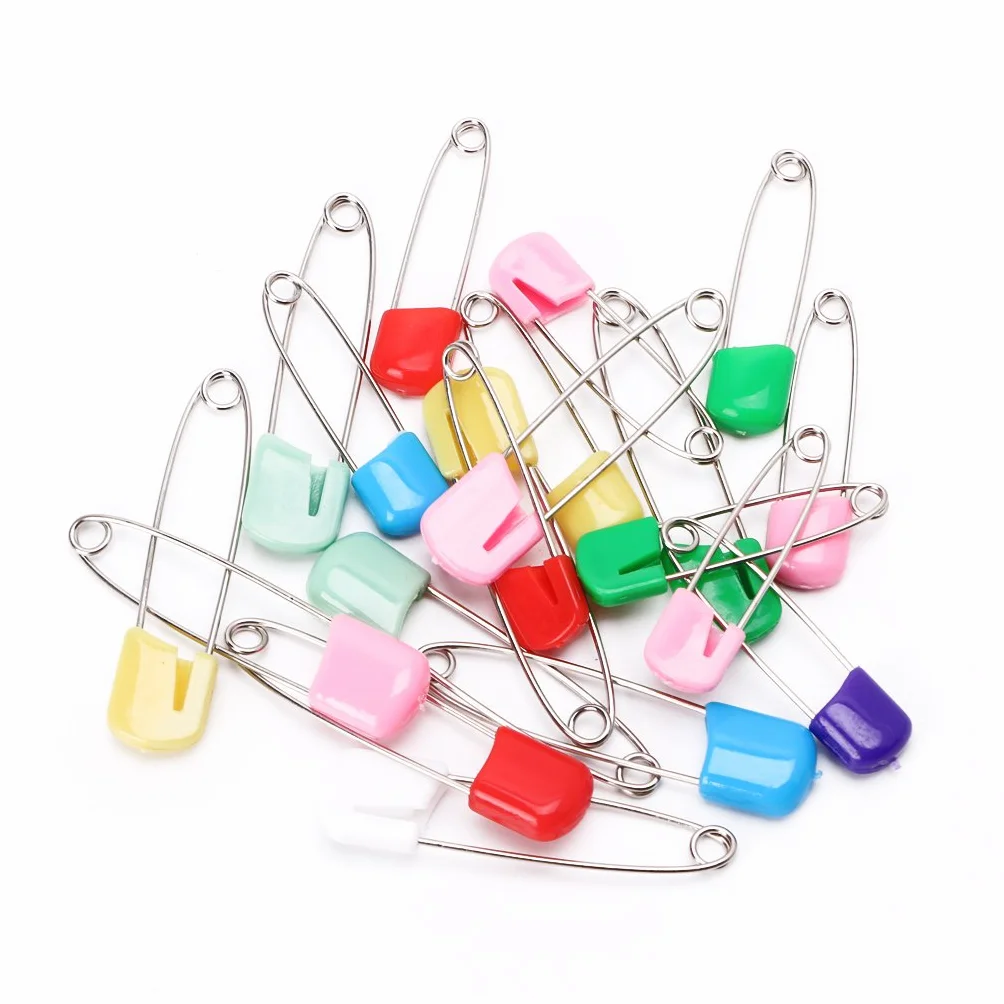 Épingles à nourrice colorées 5,1 cm lot de 20 pour couches bébé