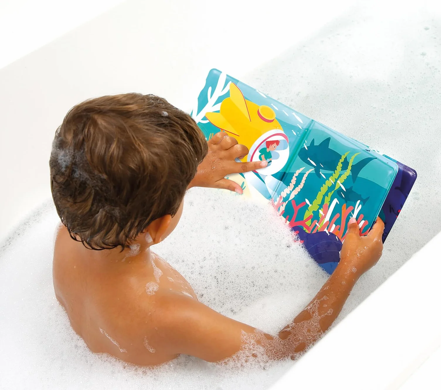 Ludi Livre De Bain Magique 12 Animaux Marins Et Coraux Découverte Motricité Fine Réflexion Thème Marin Dès 10 Mois